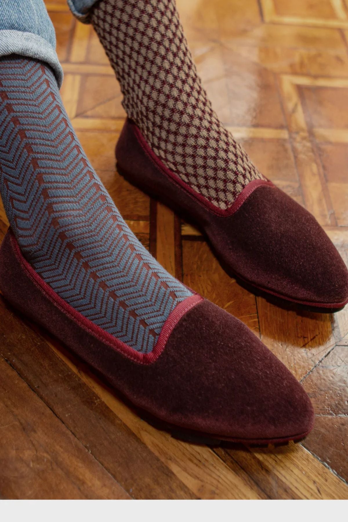 Slippers Terciopelo Berenjena