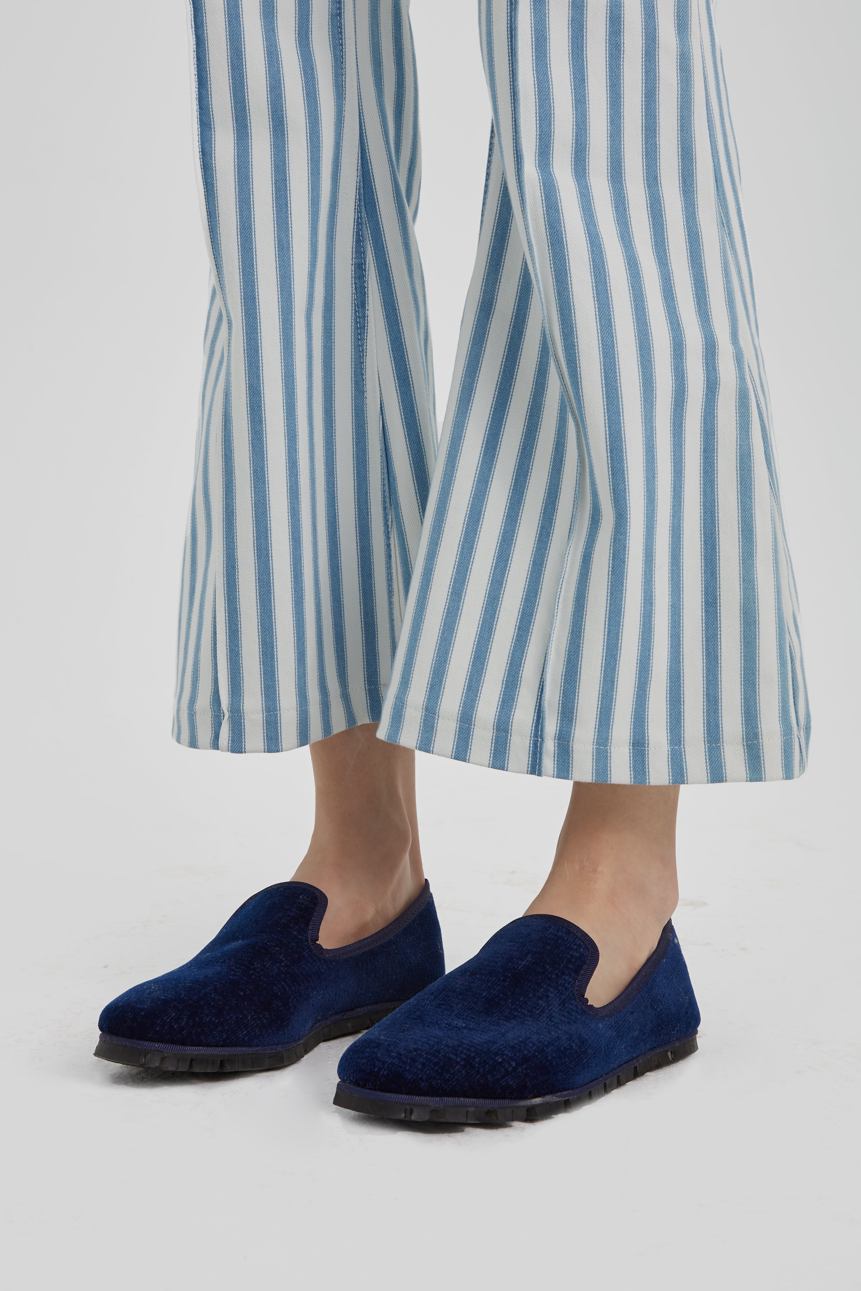 Slippers Rialto Terciopelo Marino