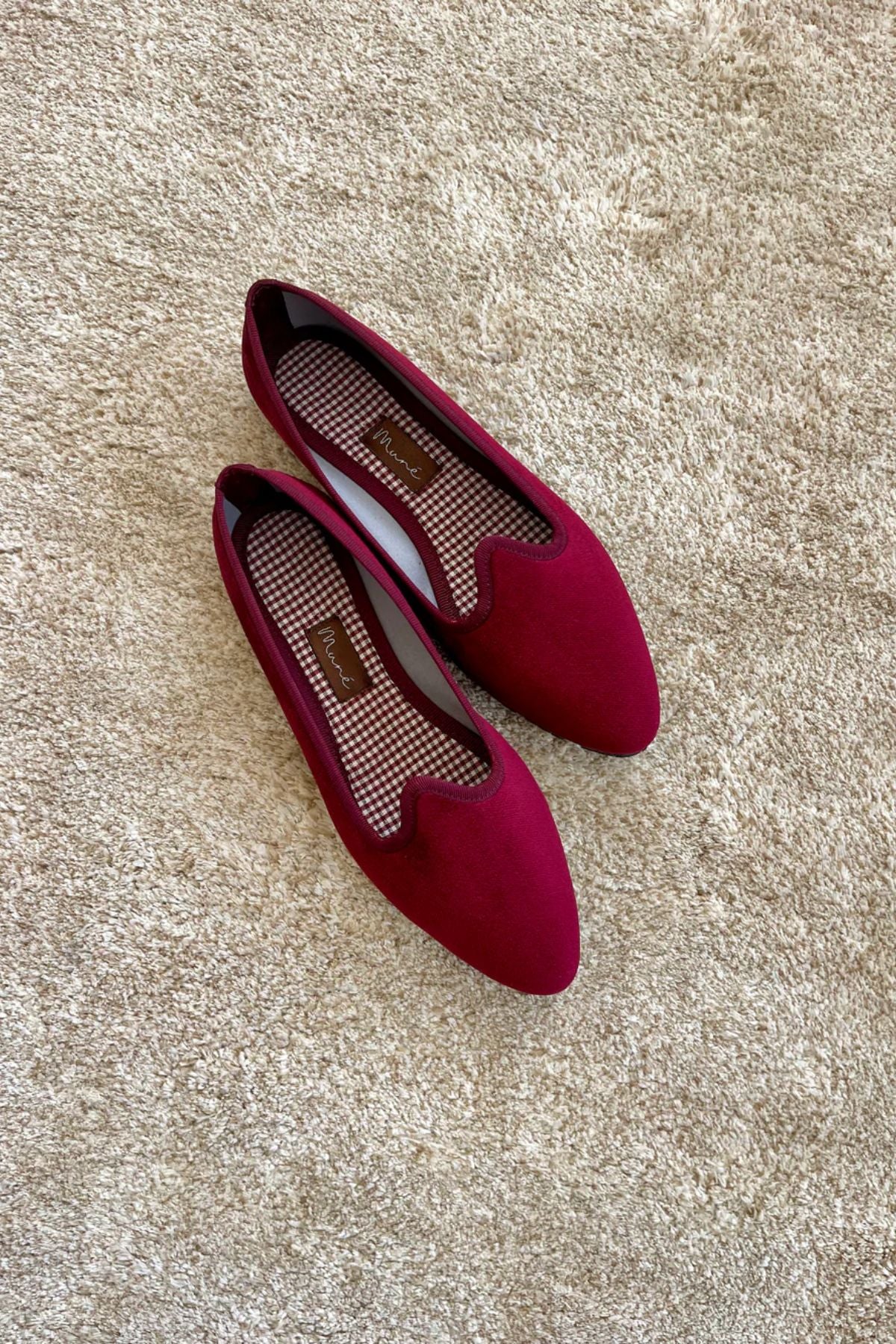 Slippers Pitti Terciopelo Burdeos