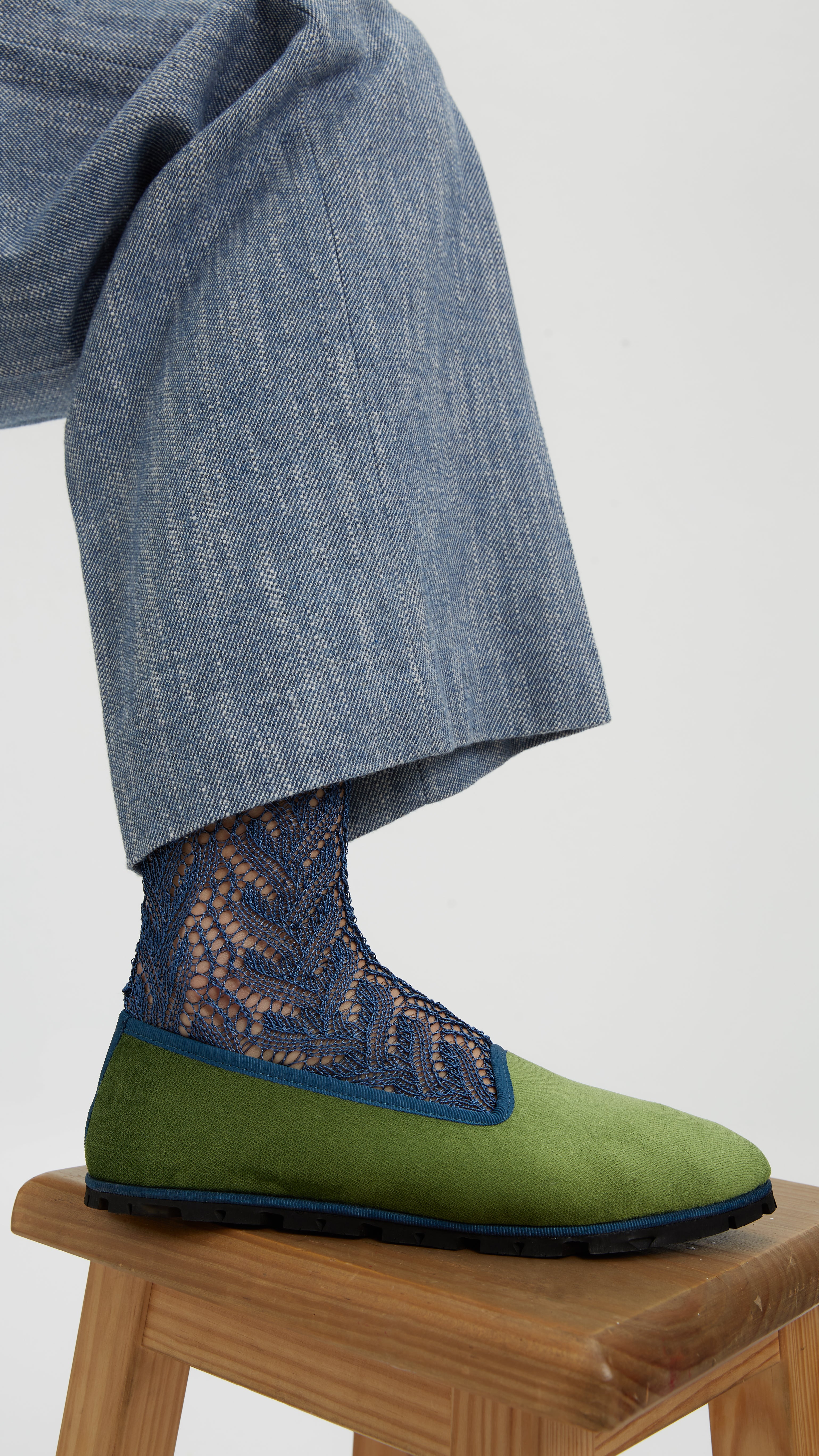 Slippers Terciopelo Verde Plus