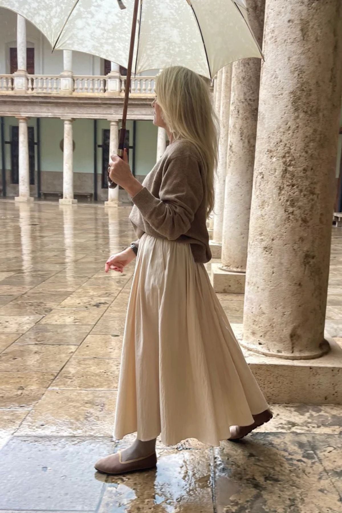 Slippers Terciopelo Beige