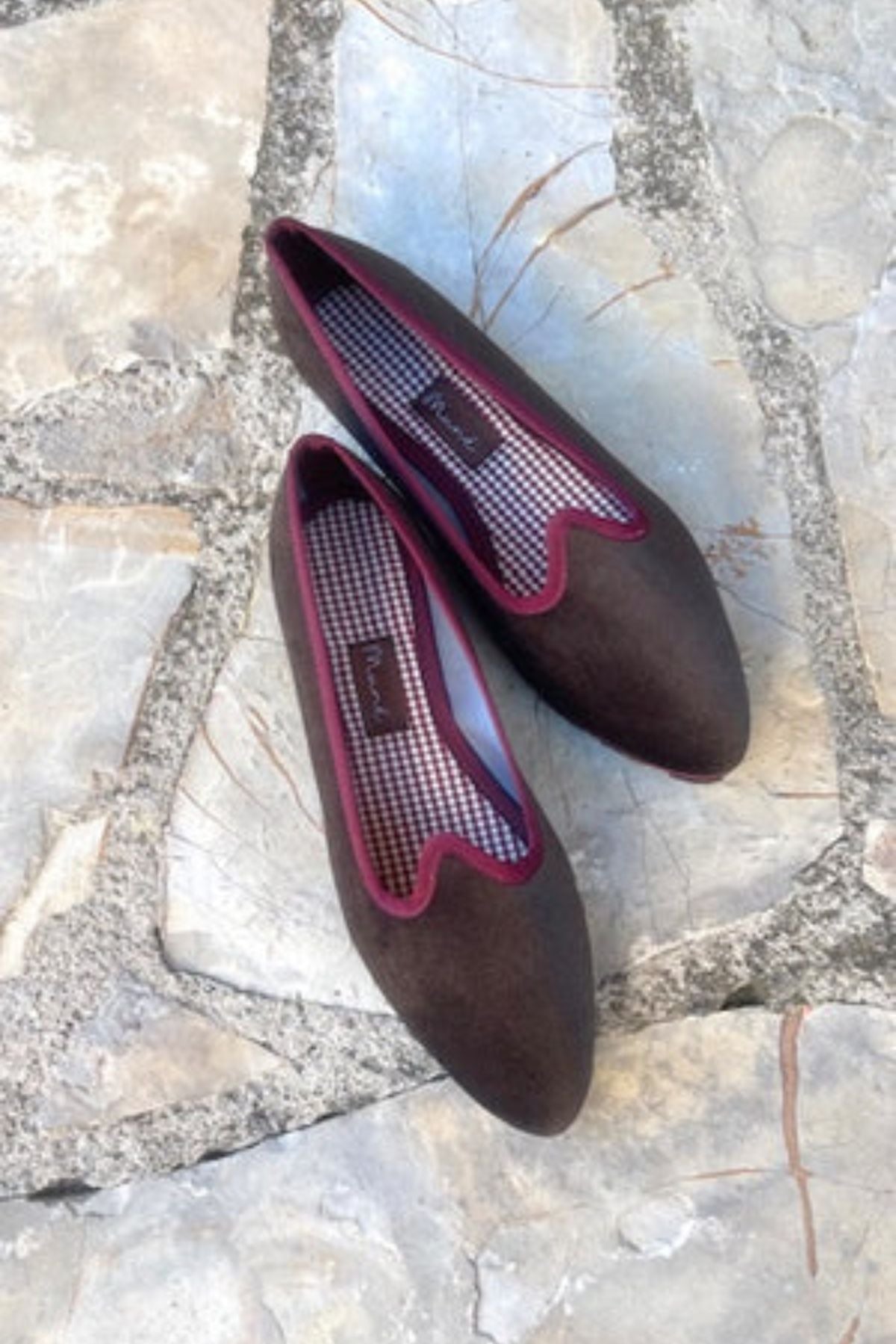 Slippers Pitti Terciopelo Chocolate