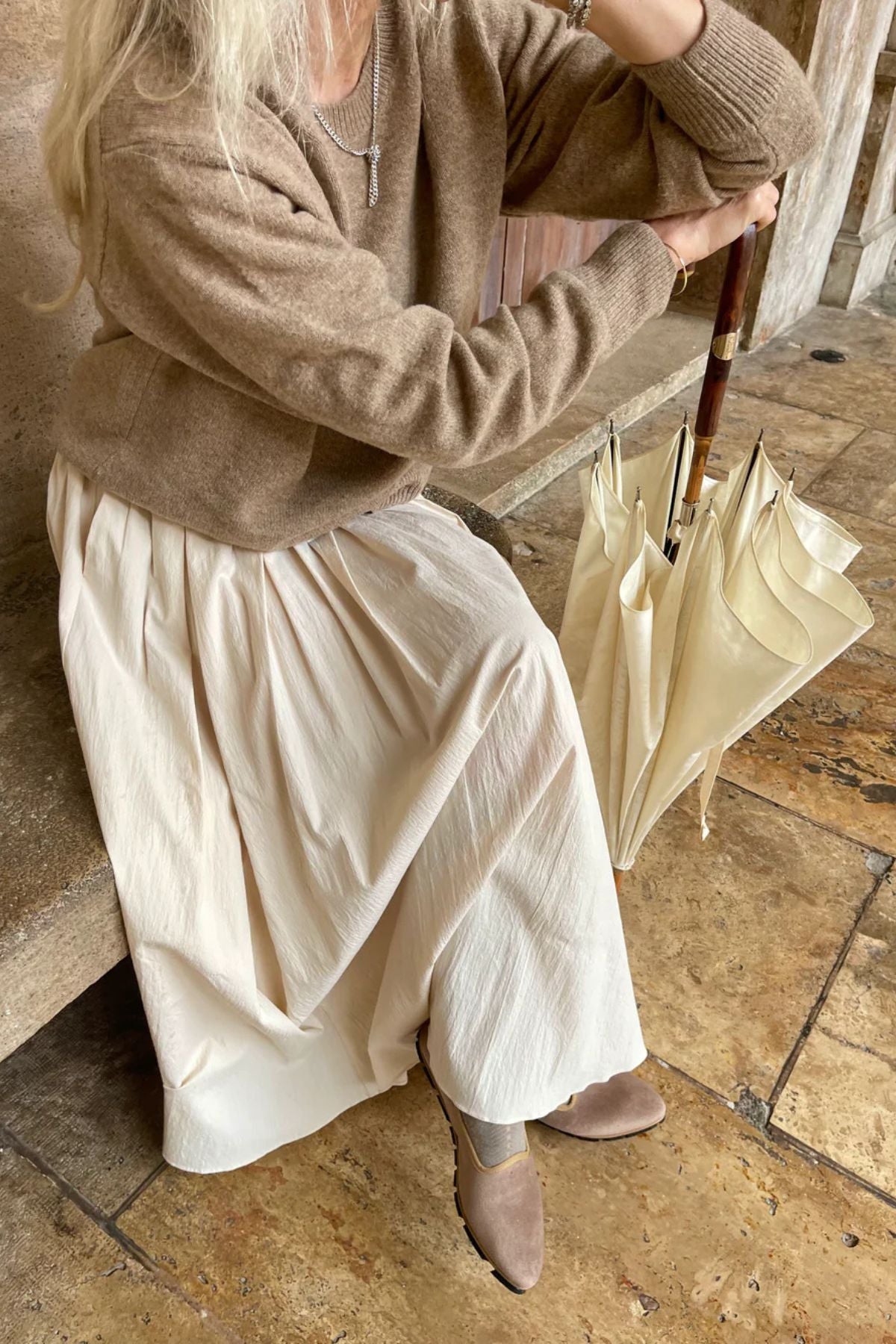 Slippers Terciopelo Beige Plus