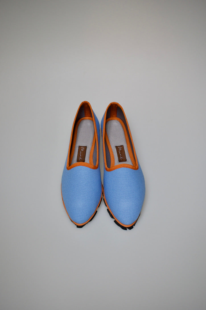 Slippers Lona Azul Plus