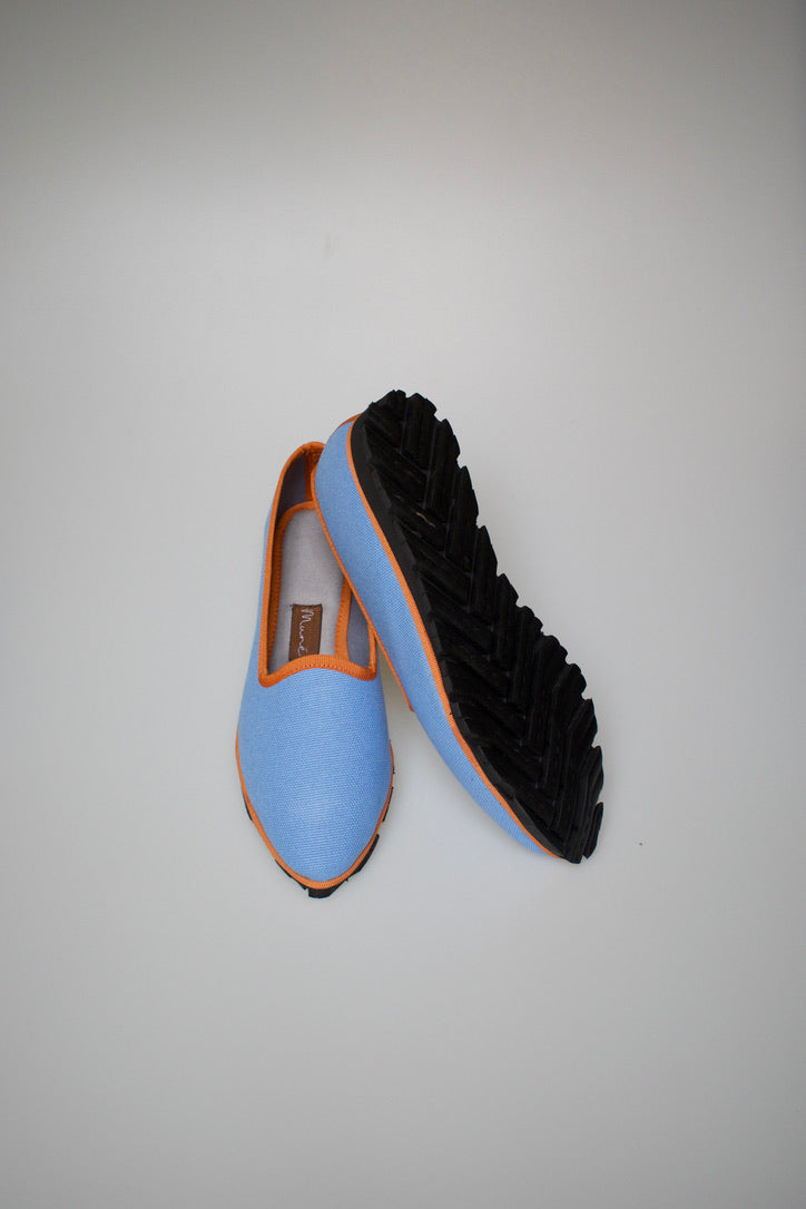 Slippers Lona Azul Plus