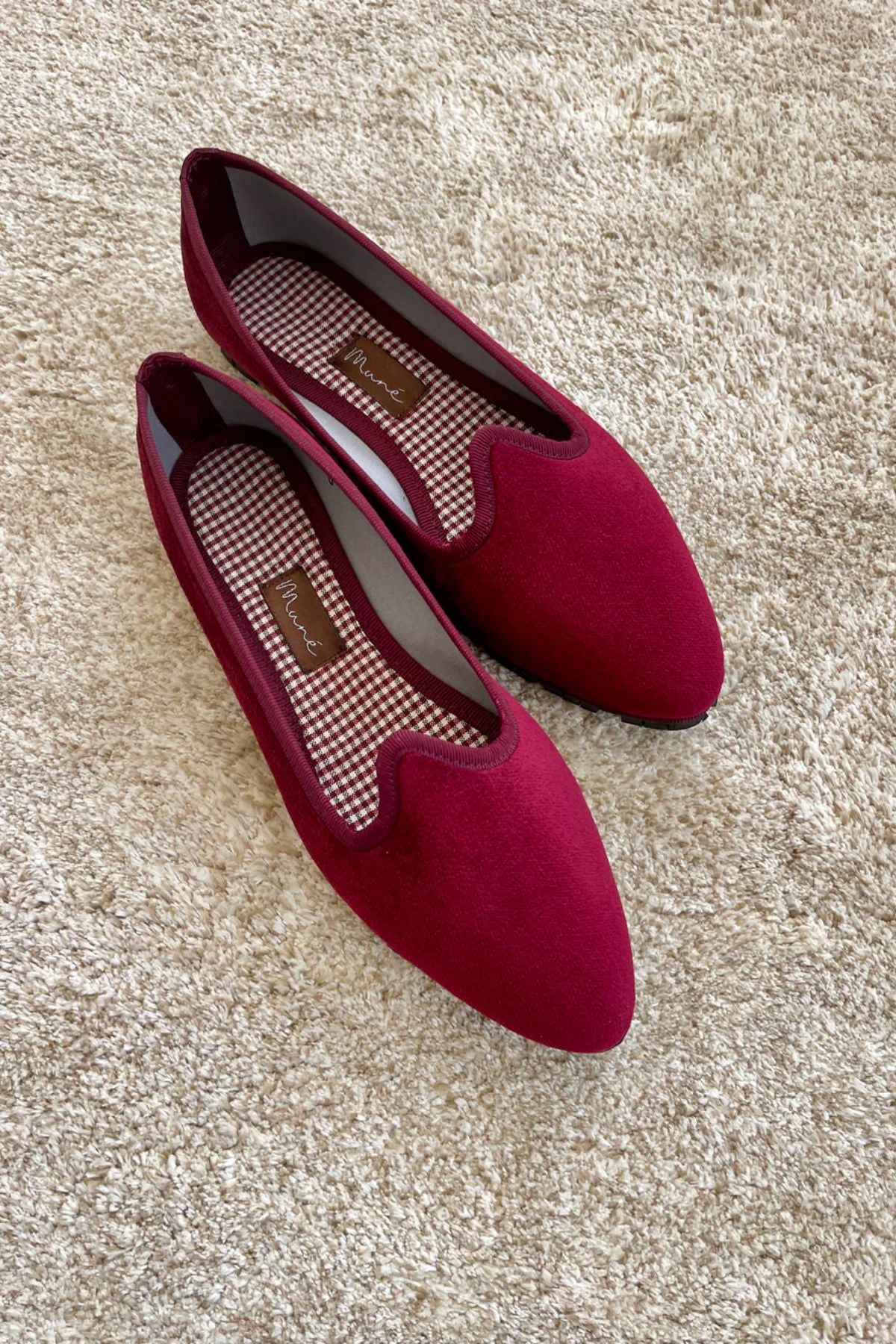 Slippers Pitti Terciopelo Burdeos