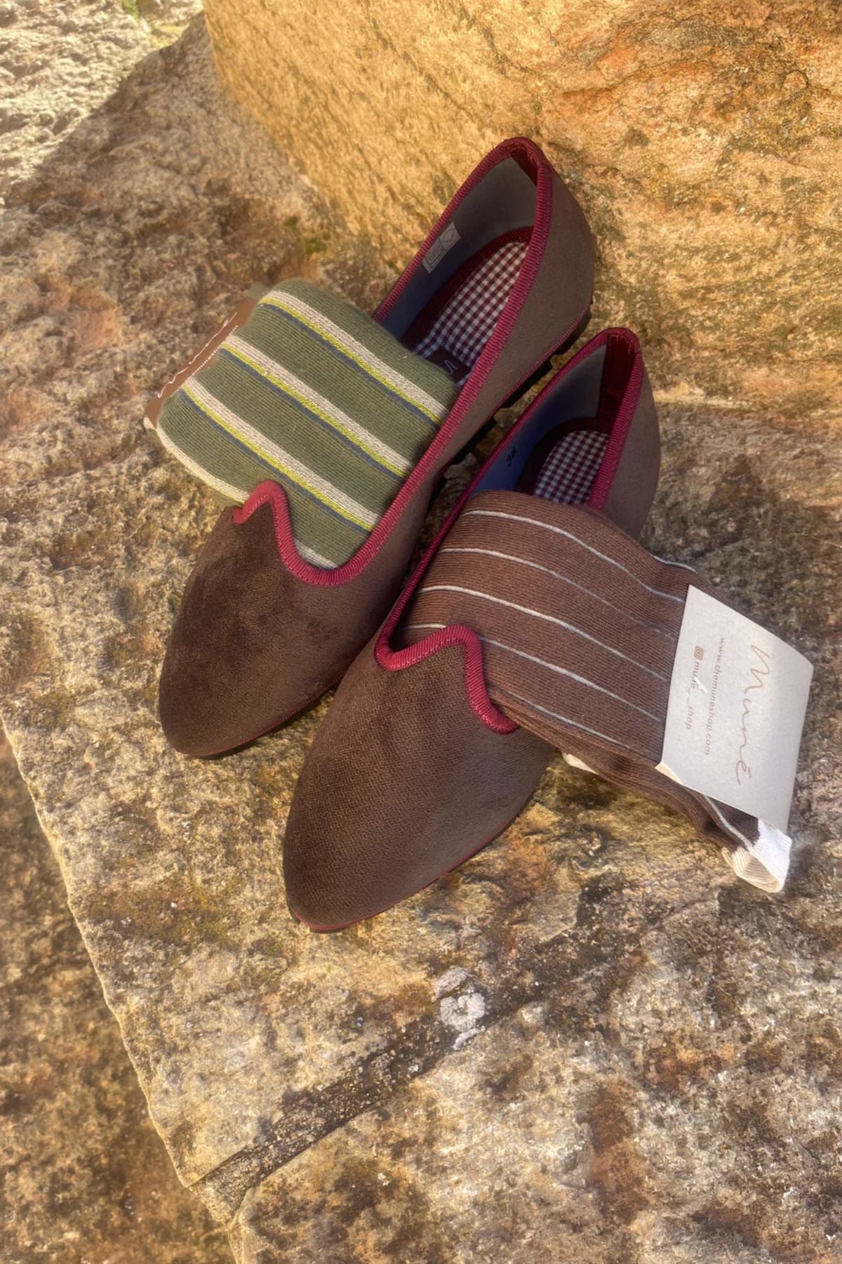 Slippers Pitti Terciopelo Chocolate