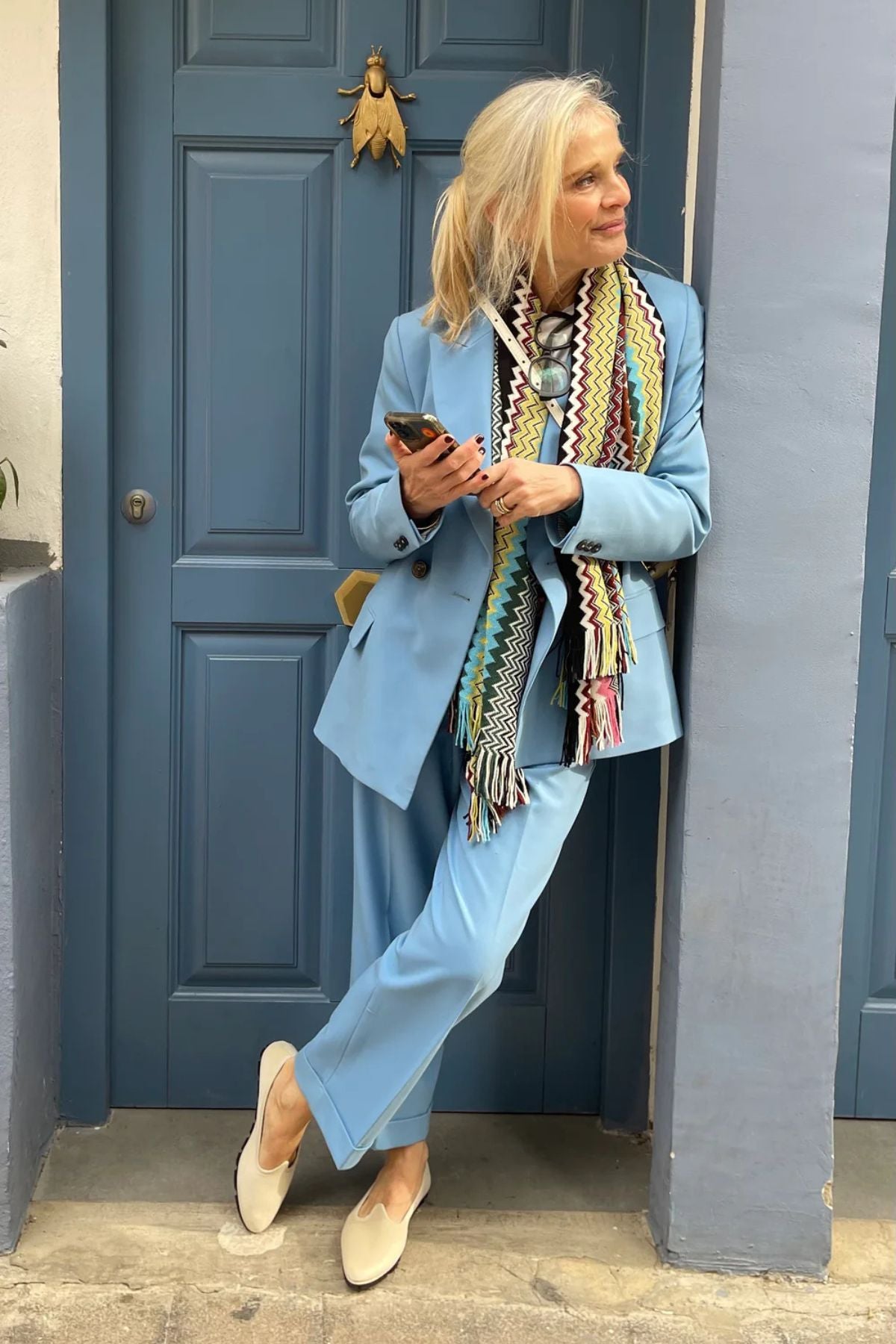 Slippers Pitti Terciopelo Marfil