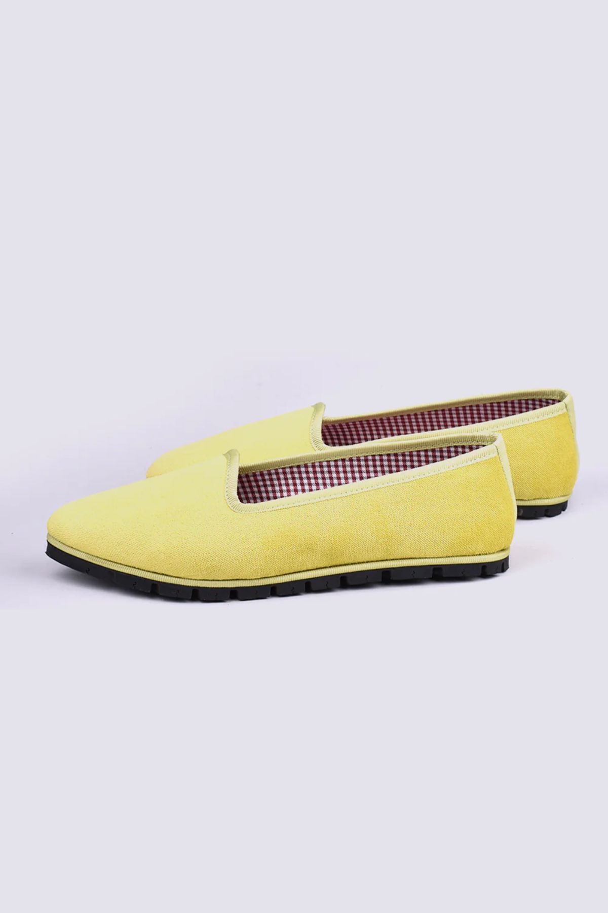 Lime Velvet Slippers