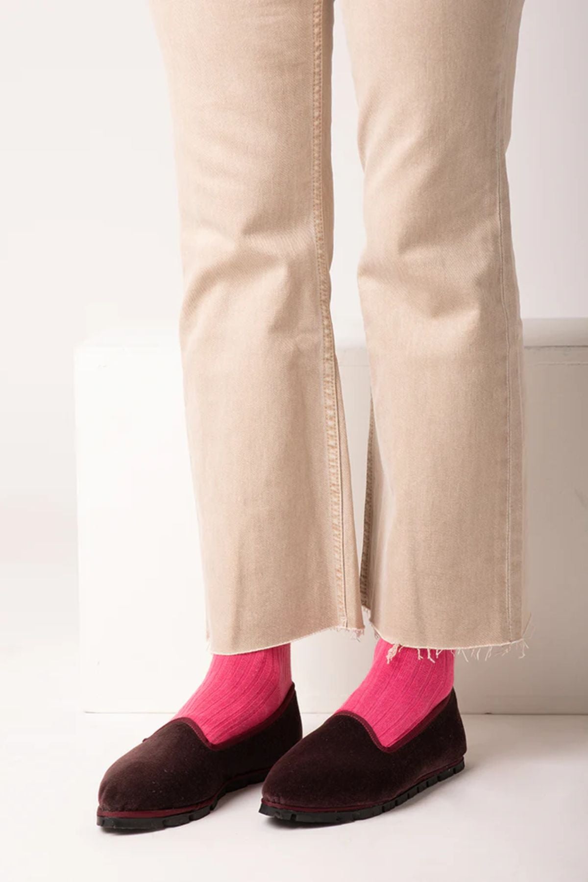 Slippers Terciopelo Berenjena