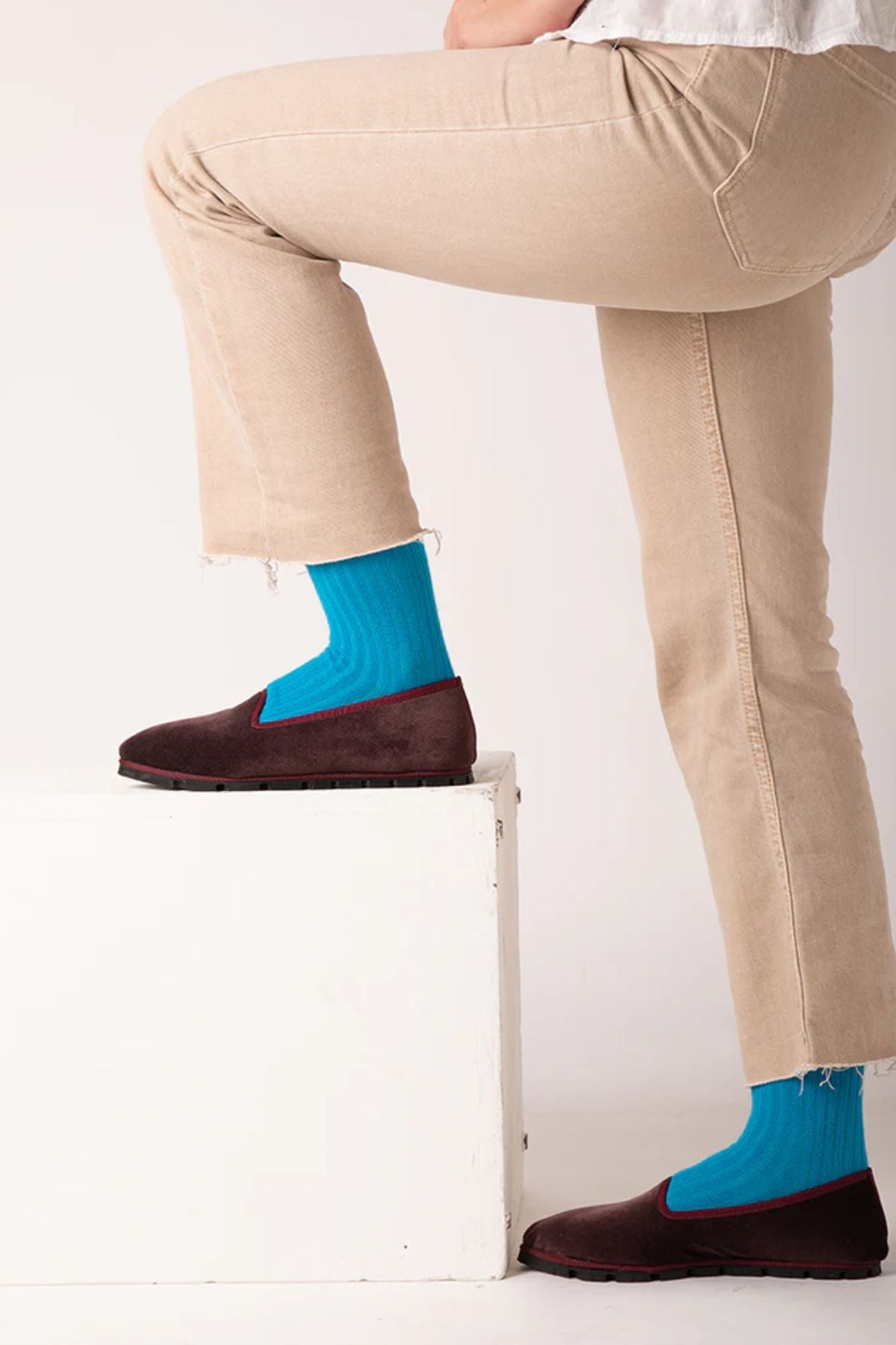 Slippers Terciopelo Berenjena