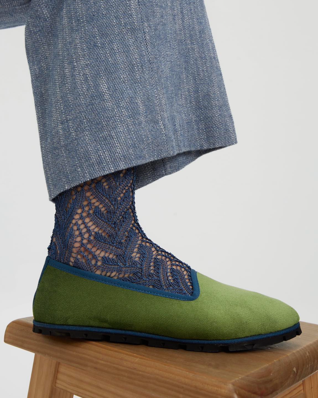 Slippers Terciopelo Verde