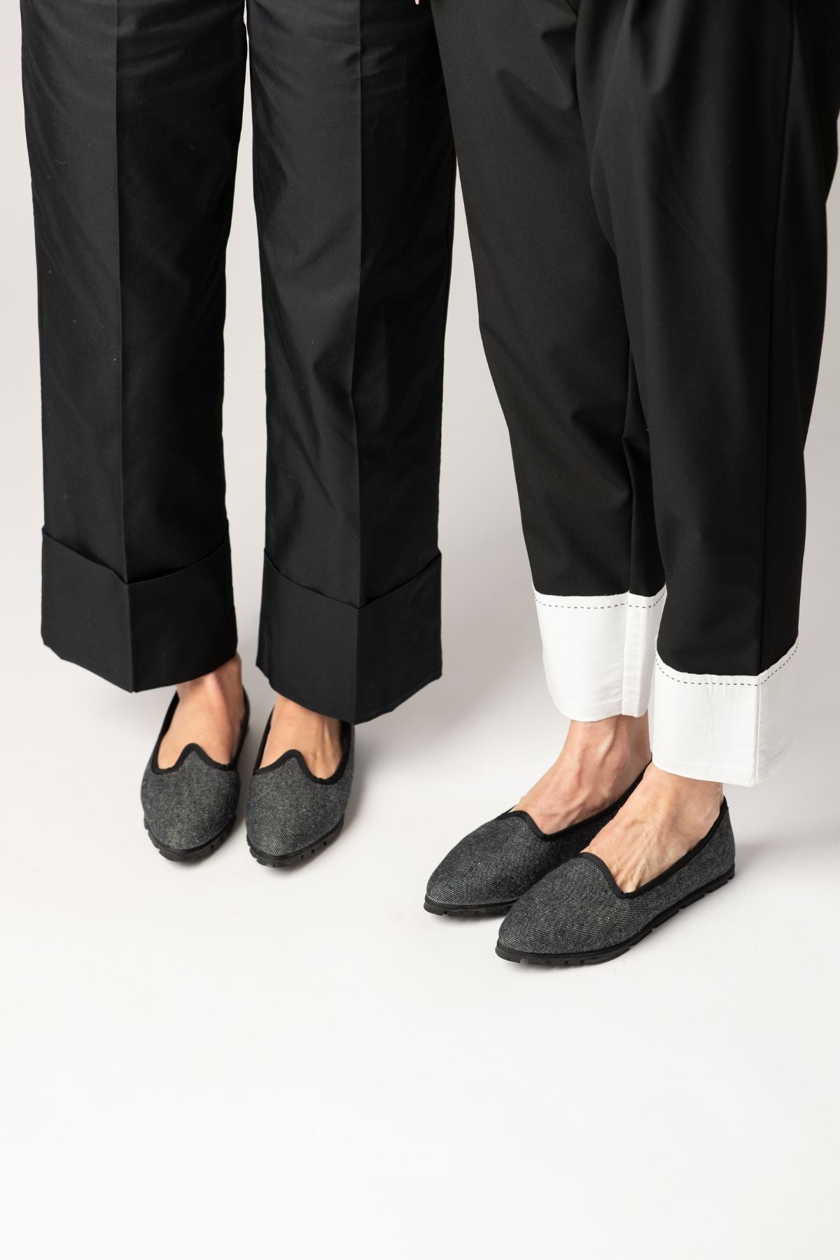 Slippers Denim Negro