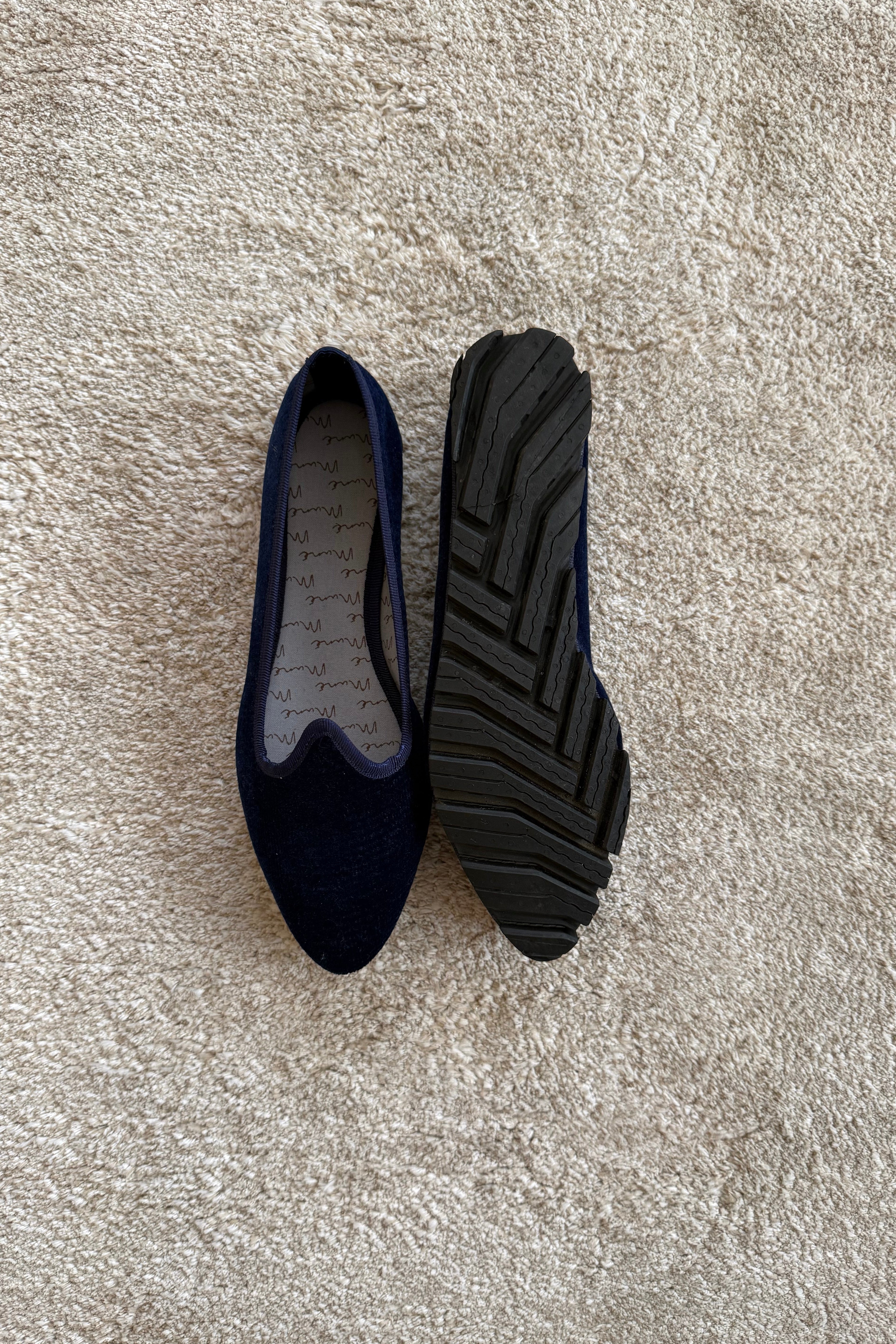 Slippers Pitti Terciopelo Marino