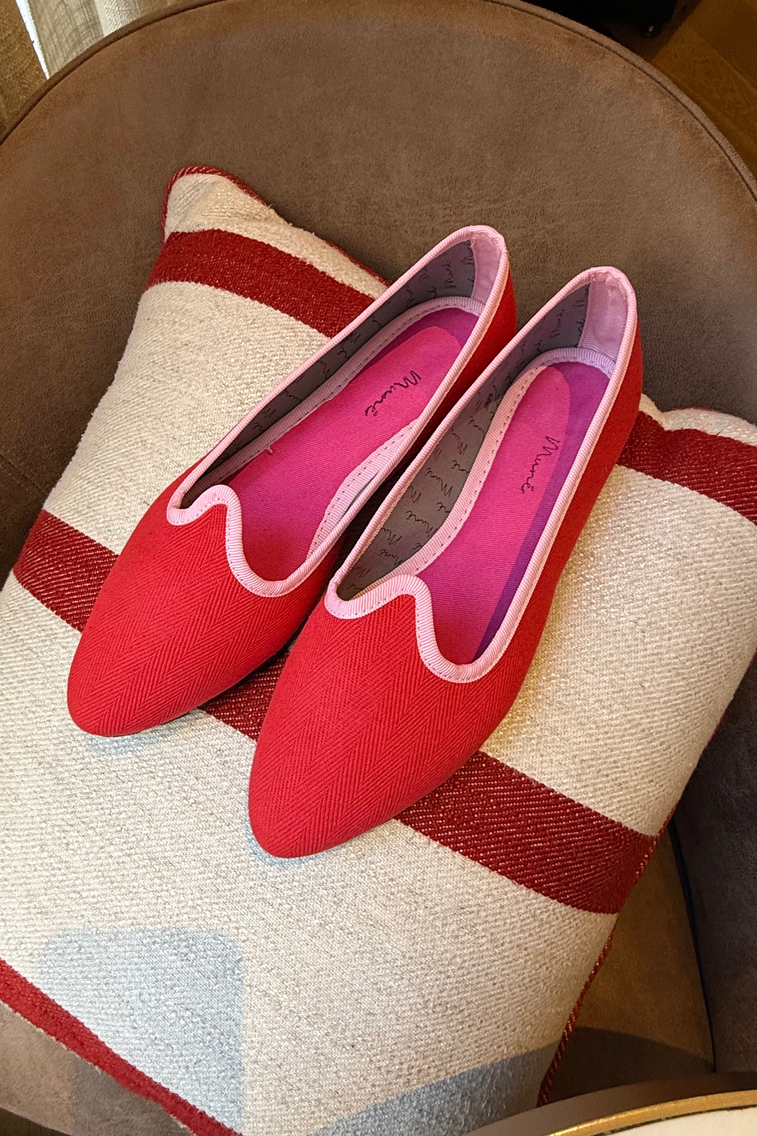Slippers Pitti Espiga Rojo