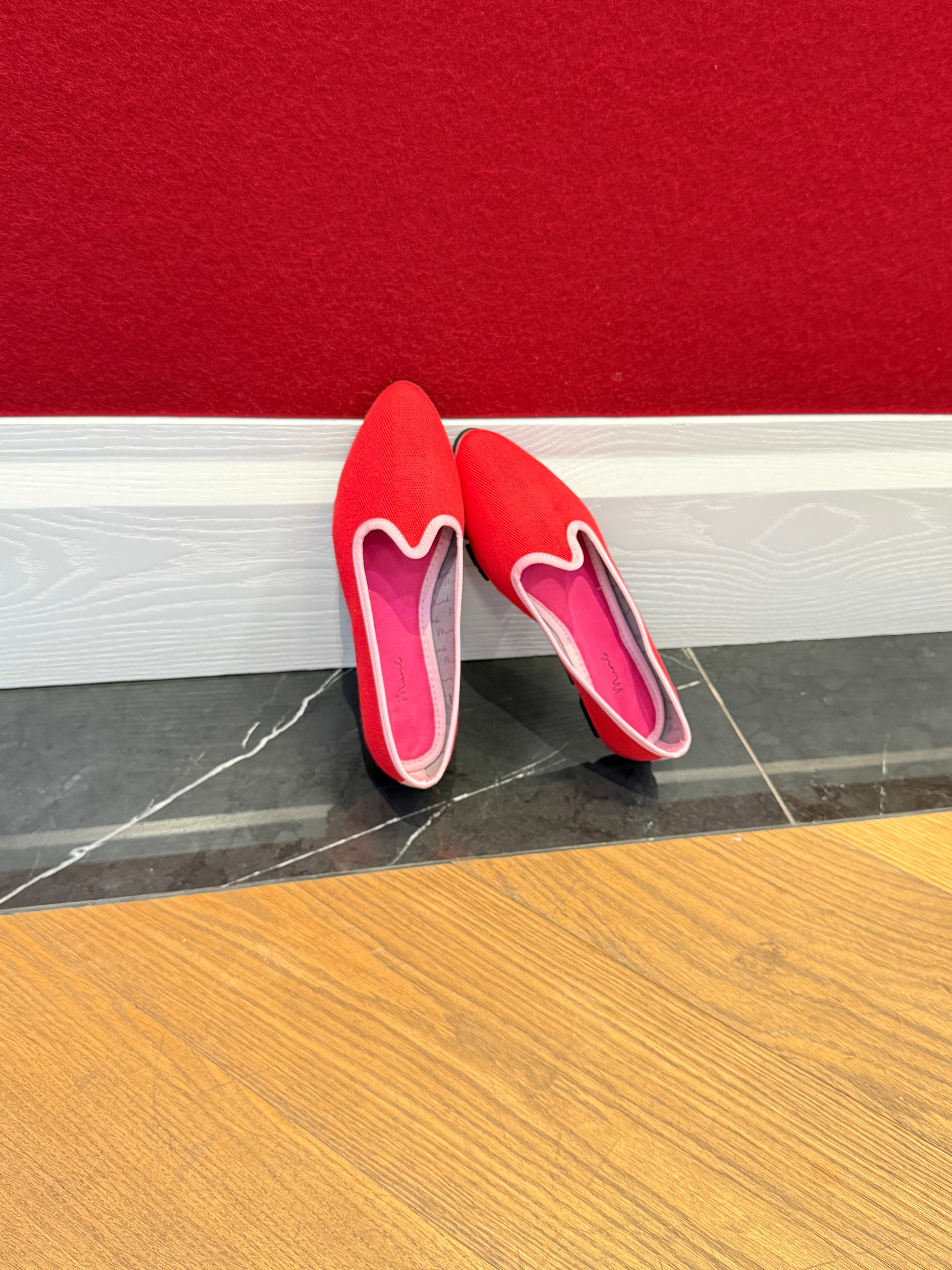 Slippers Pitti Espiga Rojo