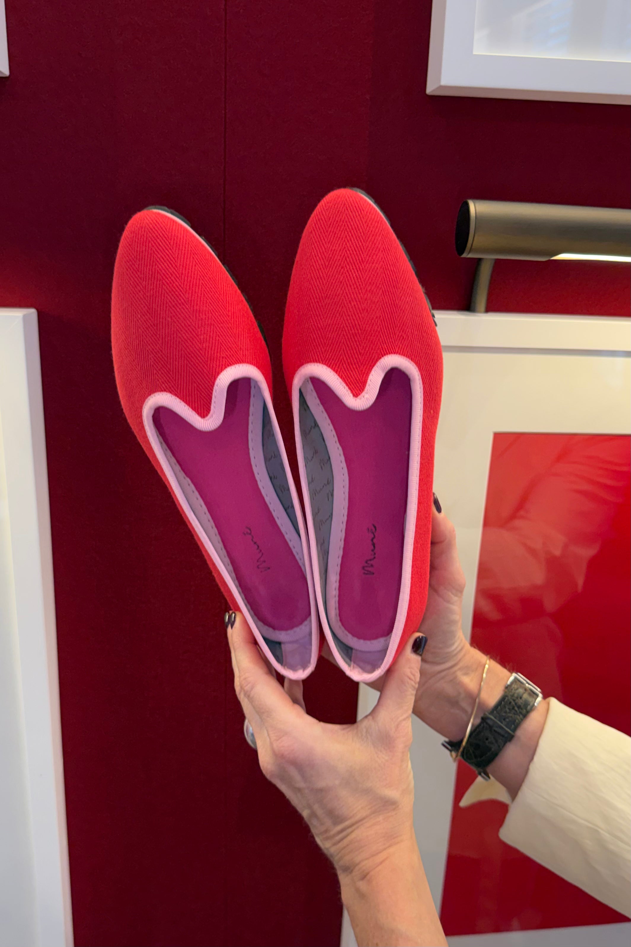 Slippers Pitti Espiga Rojo