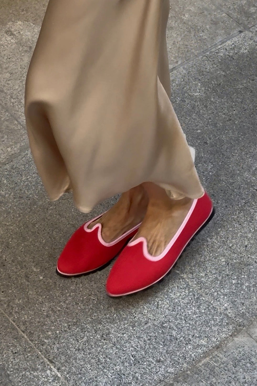 Slippers Pitti Espiga Rojo