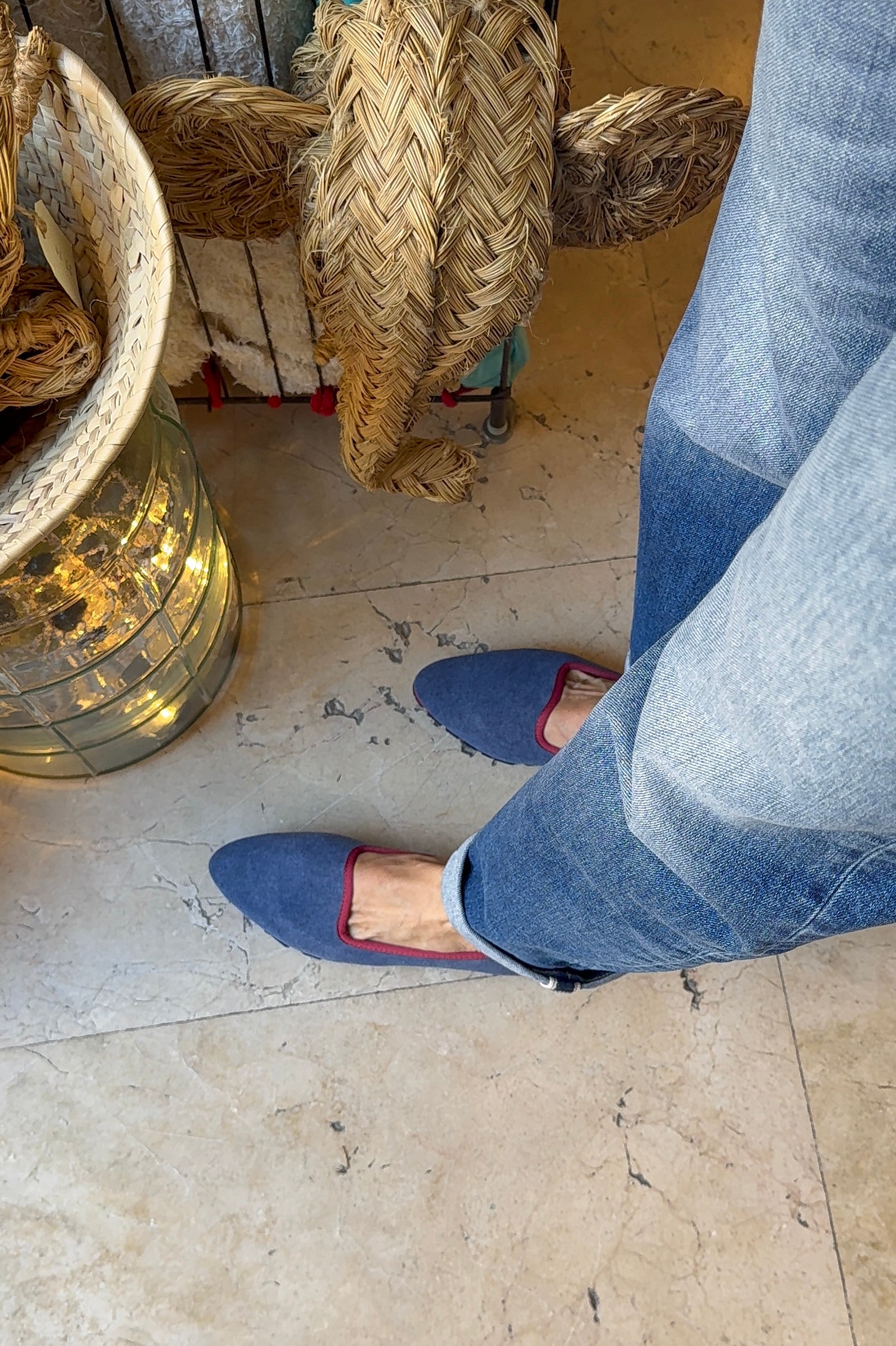 Slippers Lona Plomo Plus