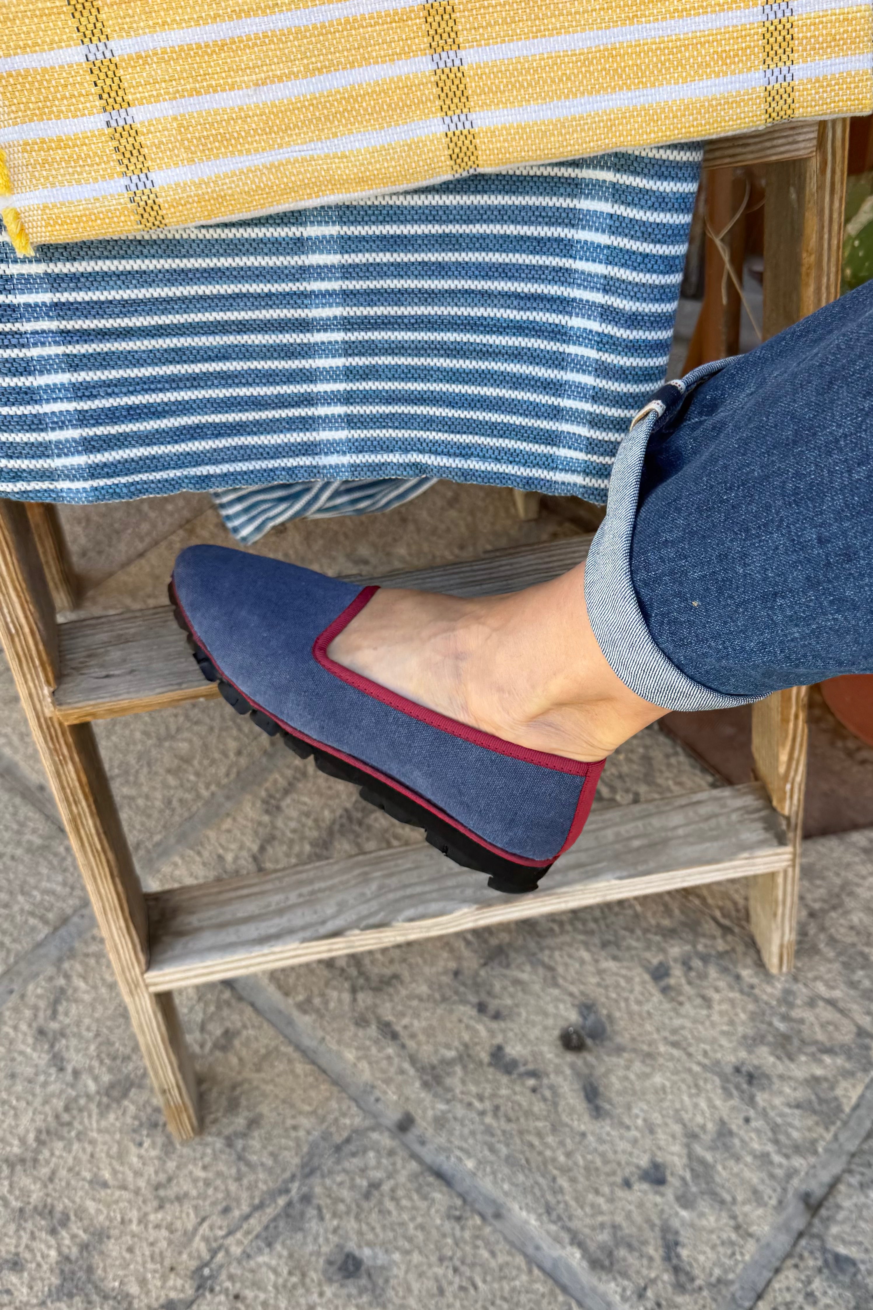 Slippers Lona Plomo Plus