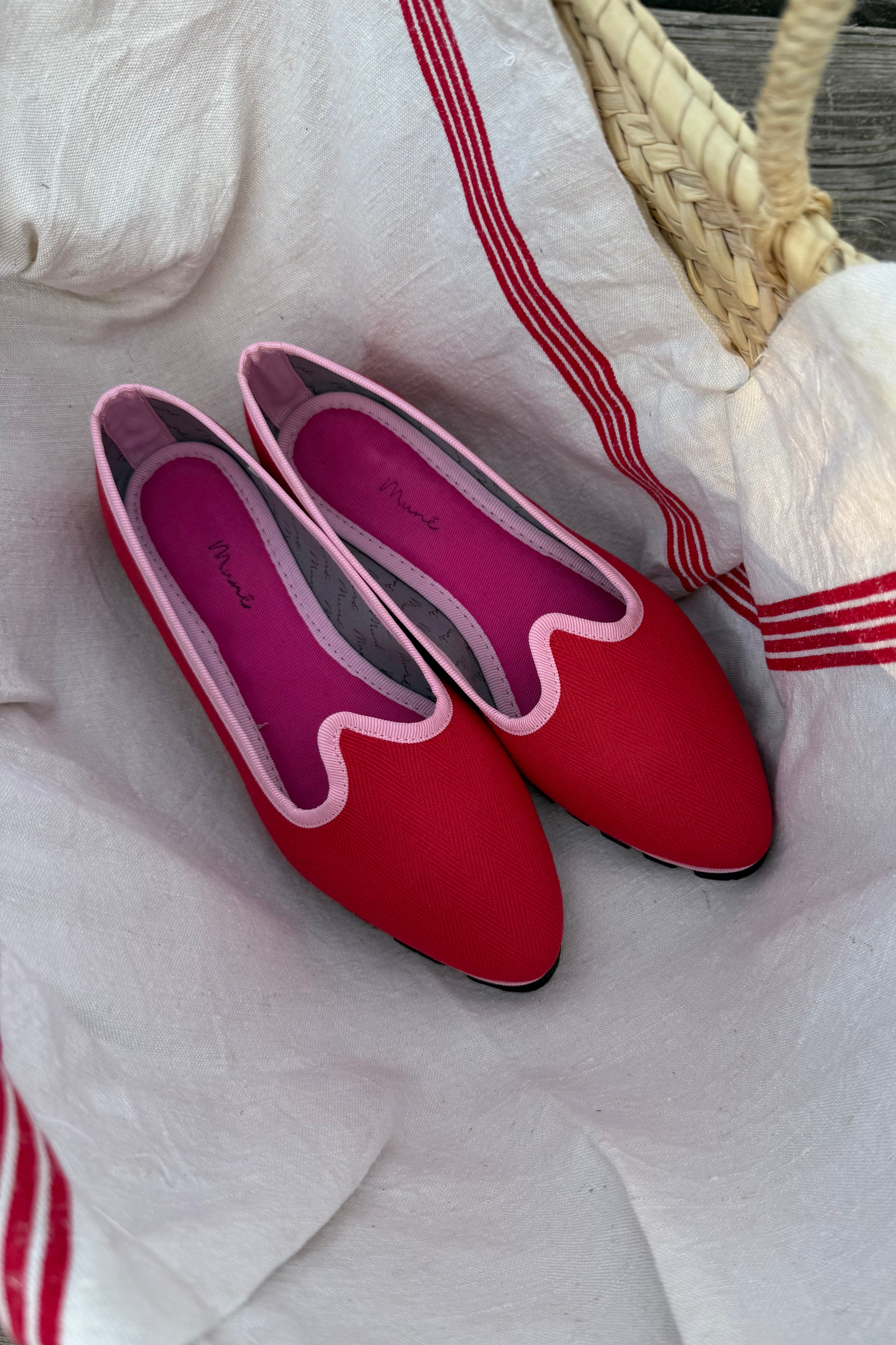 Slippers Pitti Espiga Rojo