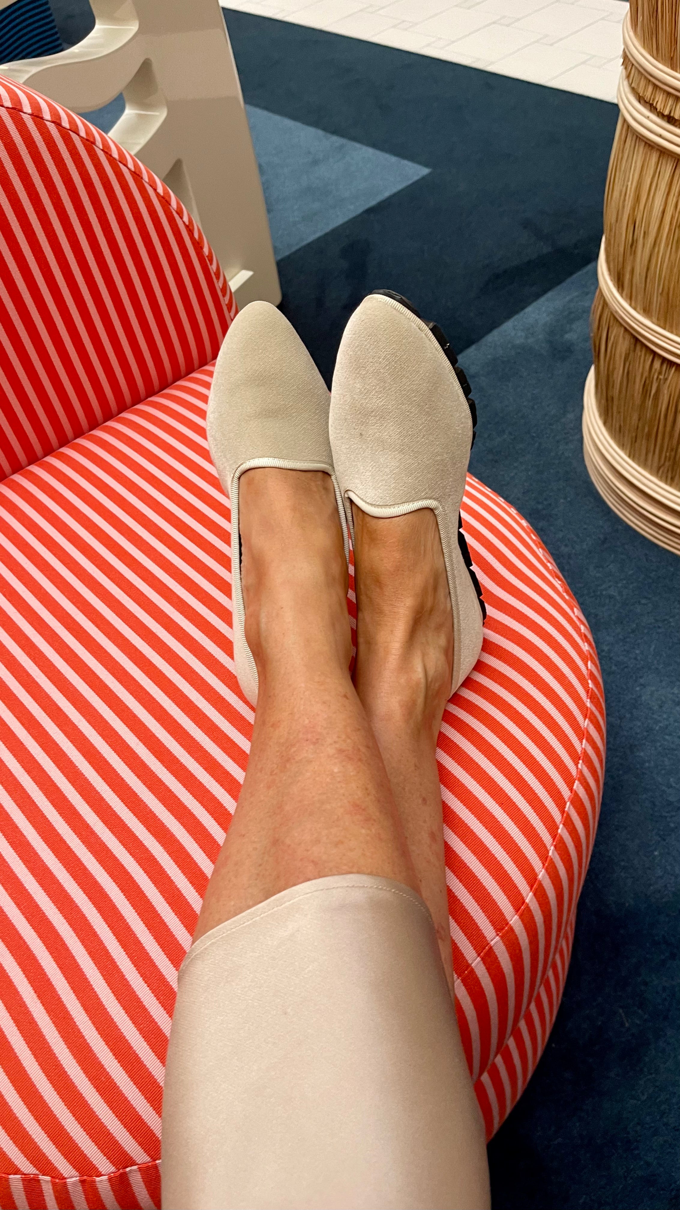 Slippers Terciopelo Marfil
