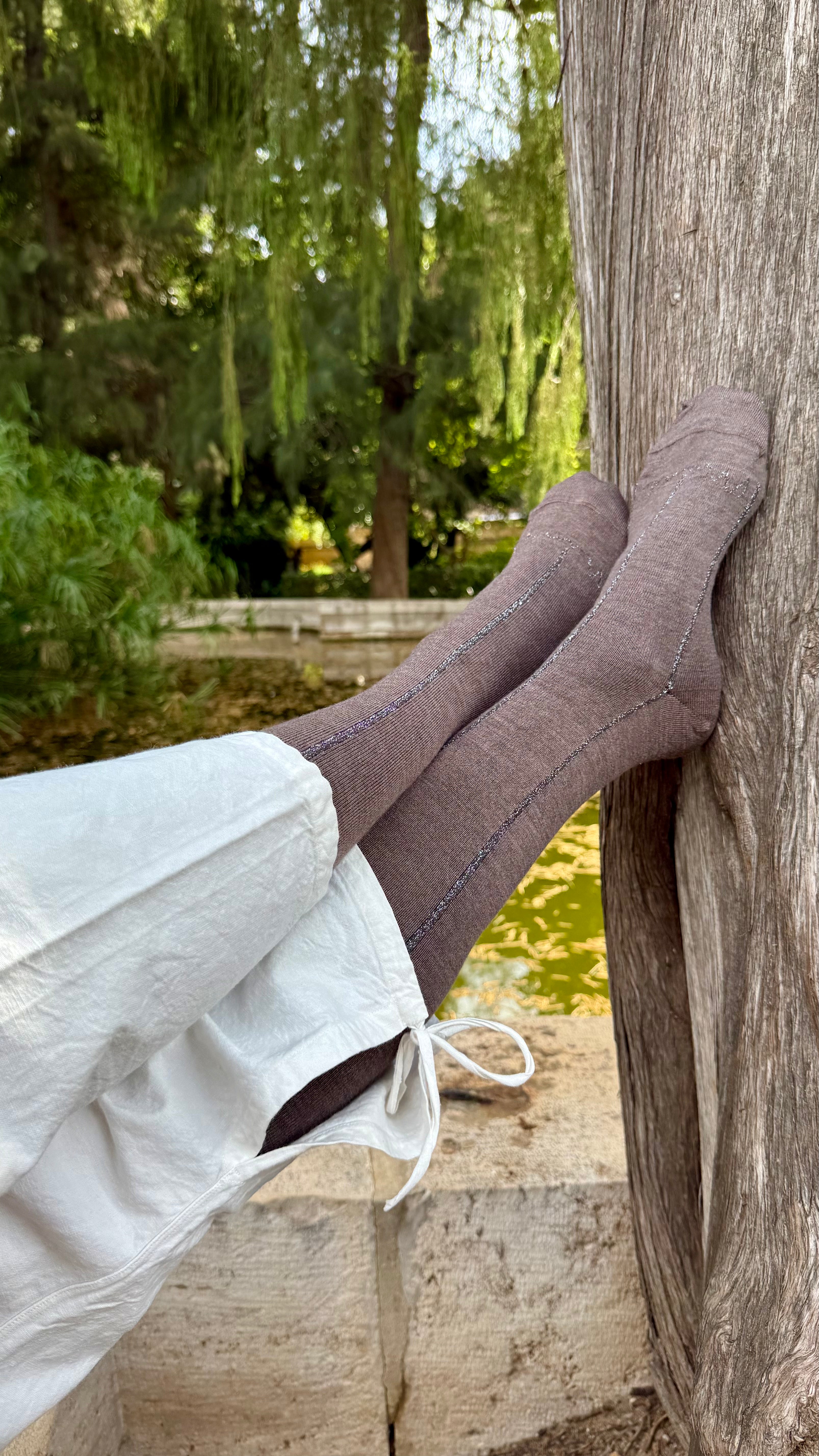 Calcetín Lana Marrón