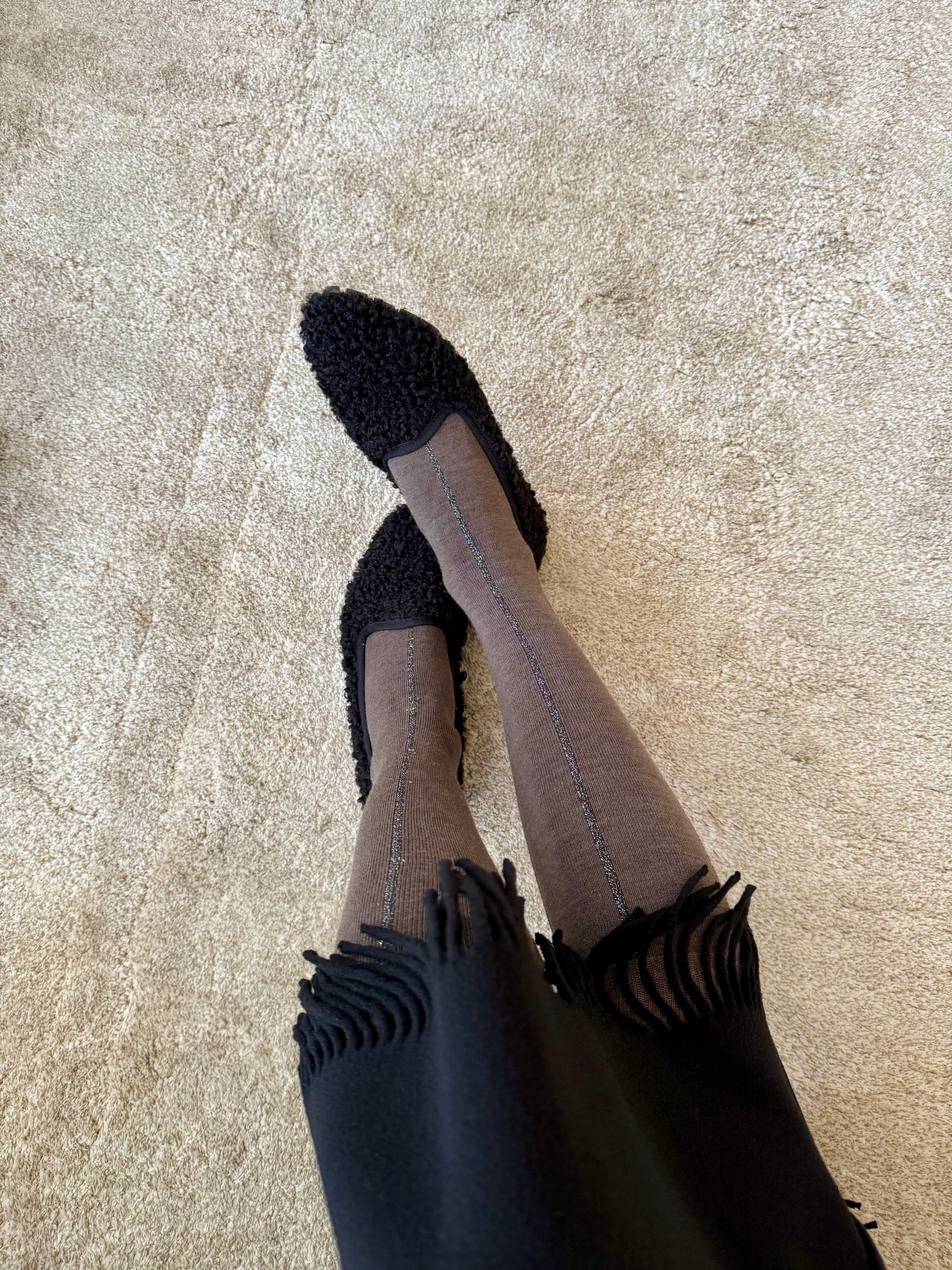 Calcetín Lana Marrón