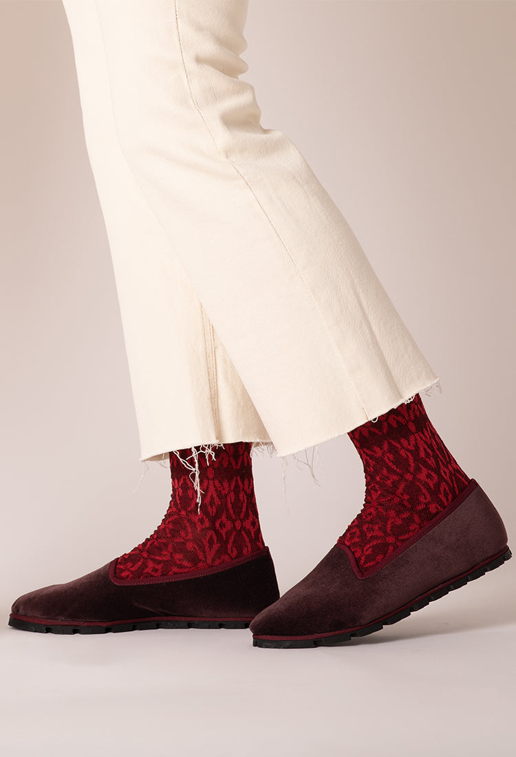 Slippers Terciopelo Berenjena