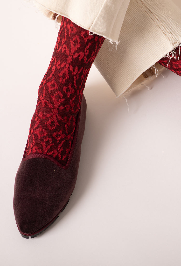 Slippers Terciopelo Berenjena