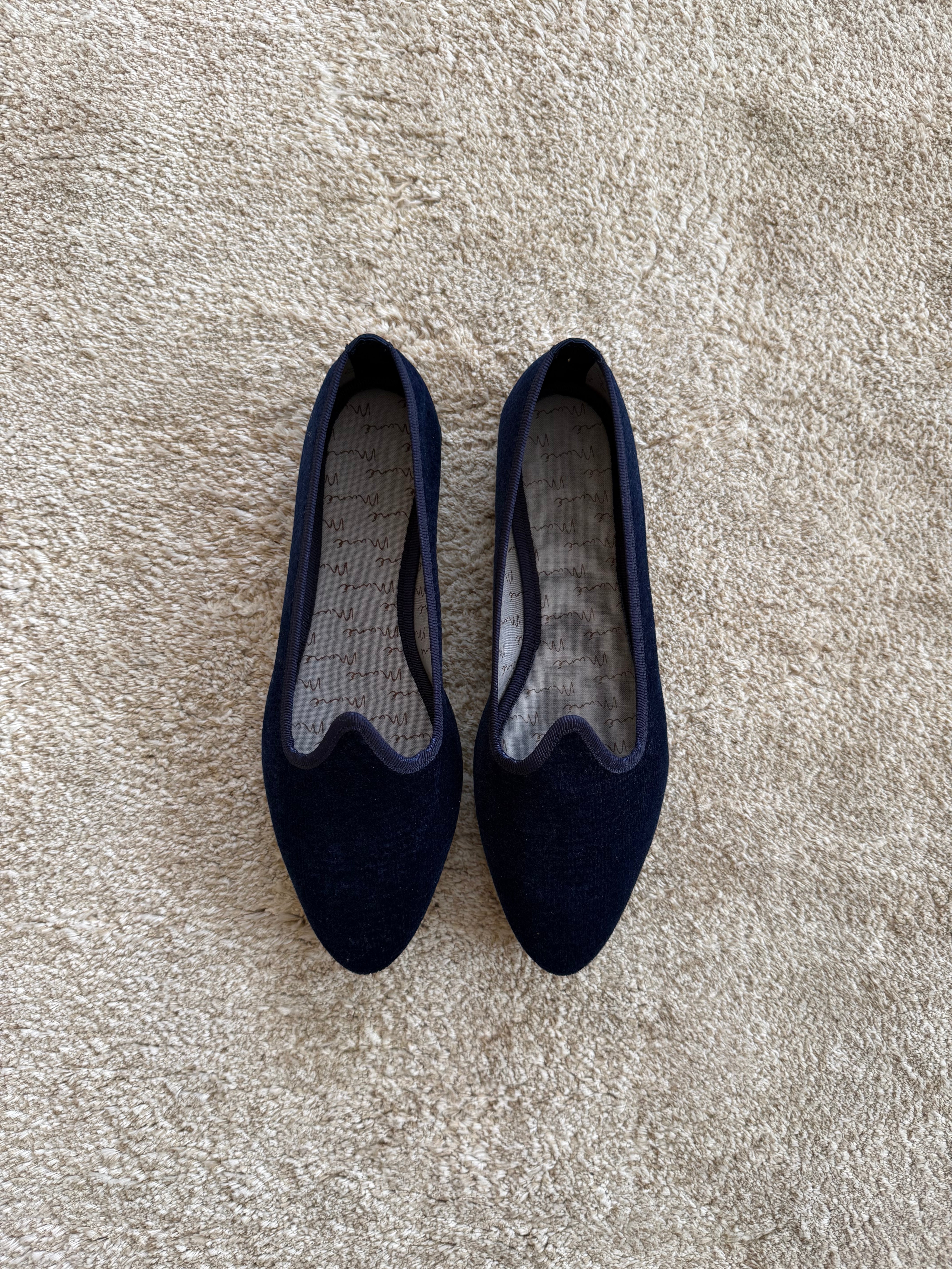 Slippers Pitti Terciopelo Marino