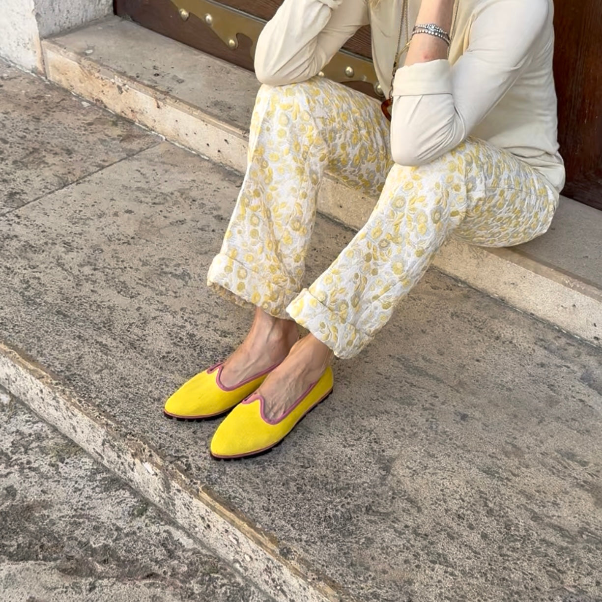 Slippers Pitti Espiga Amarillo