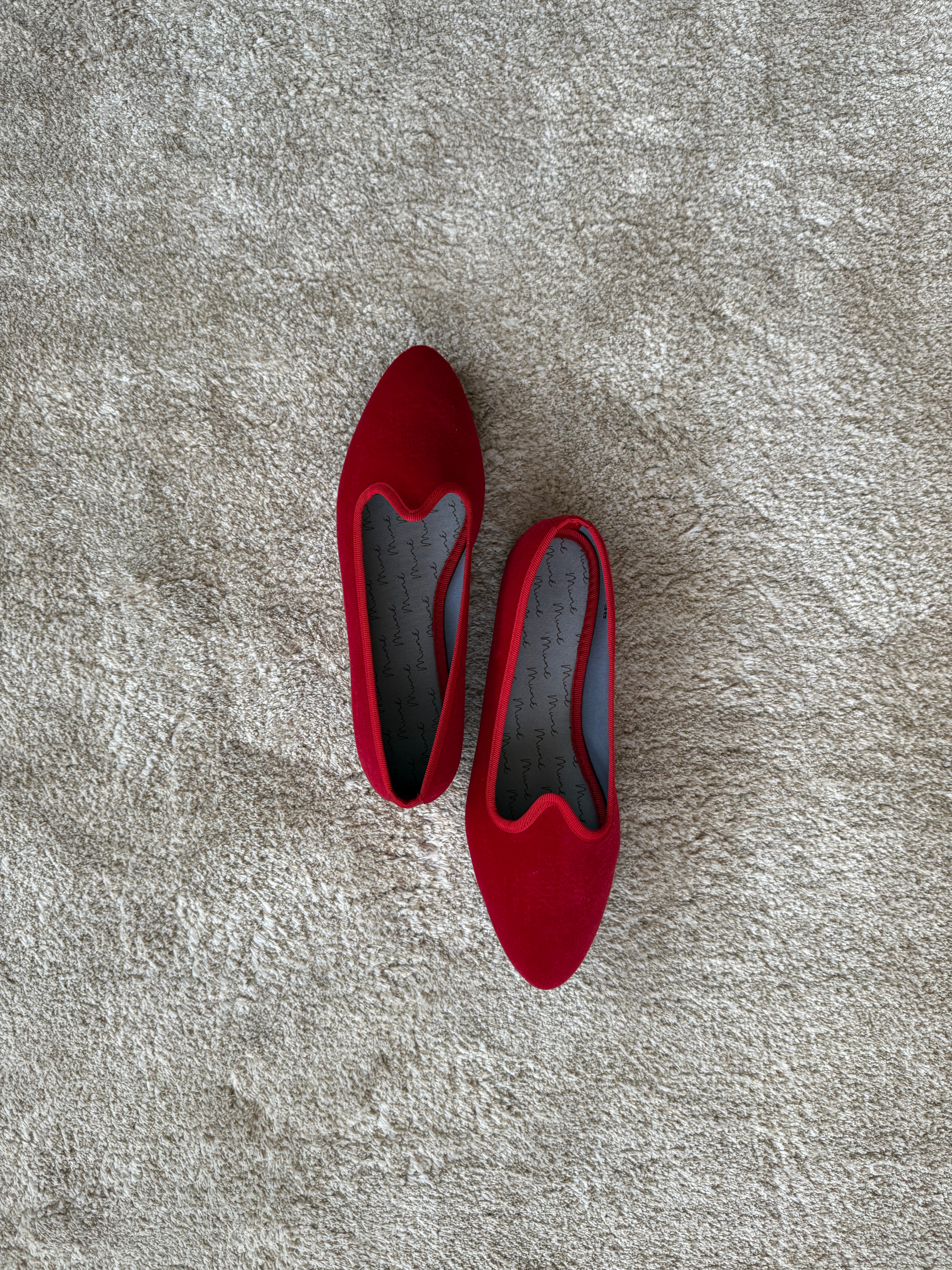 Red Velvet Pitti Slippers