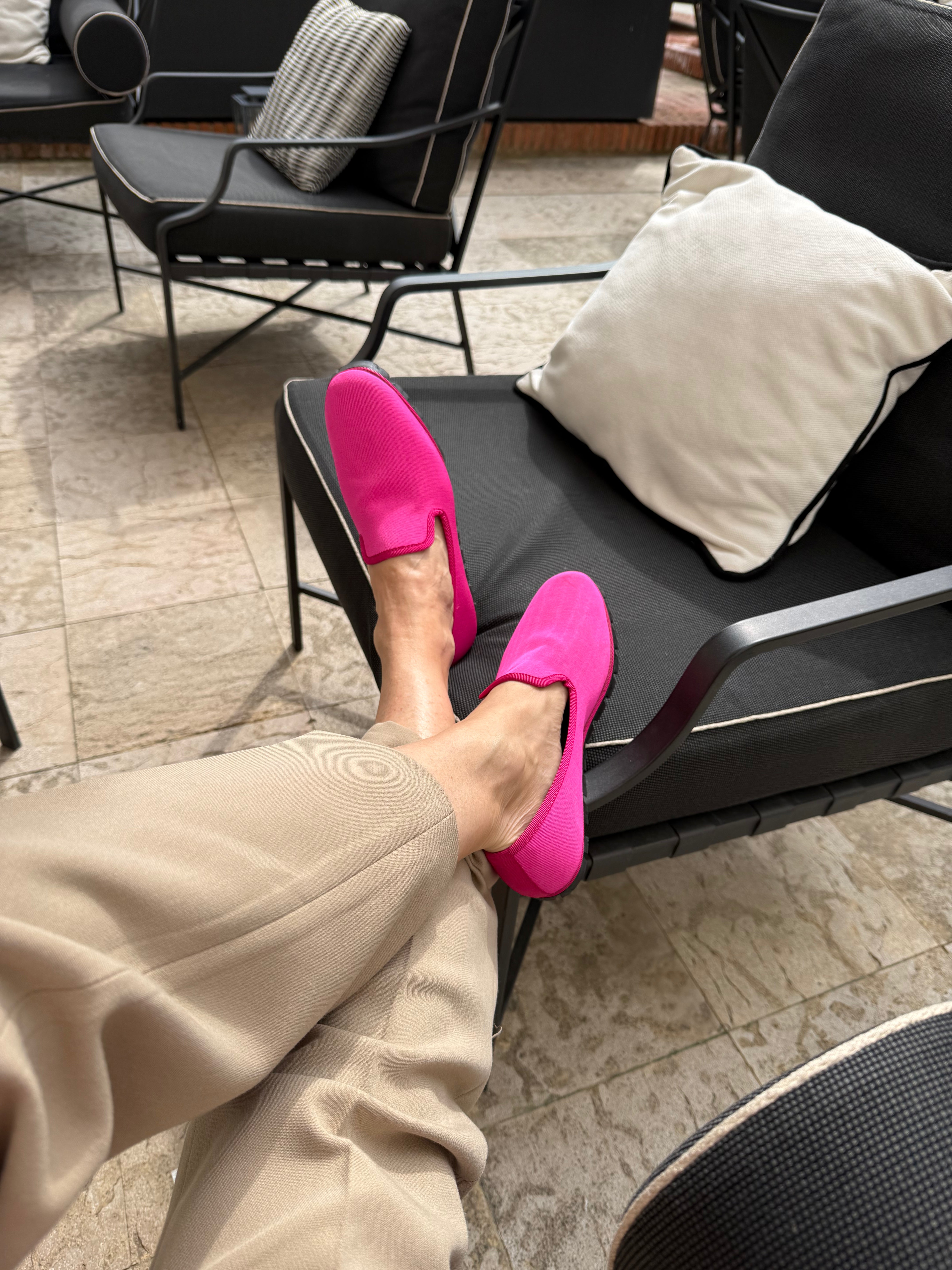 Slippers Rialto Moiré Fuchsia