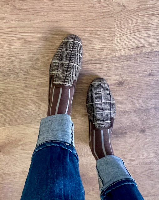 Calcetín Rayas Marrón