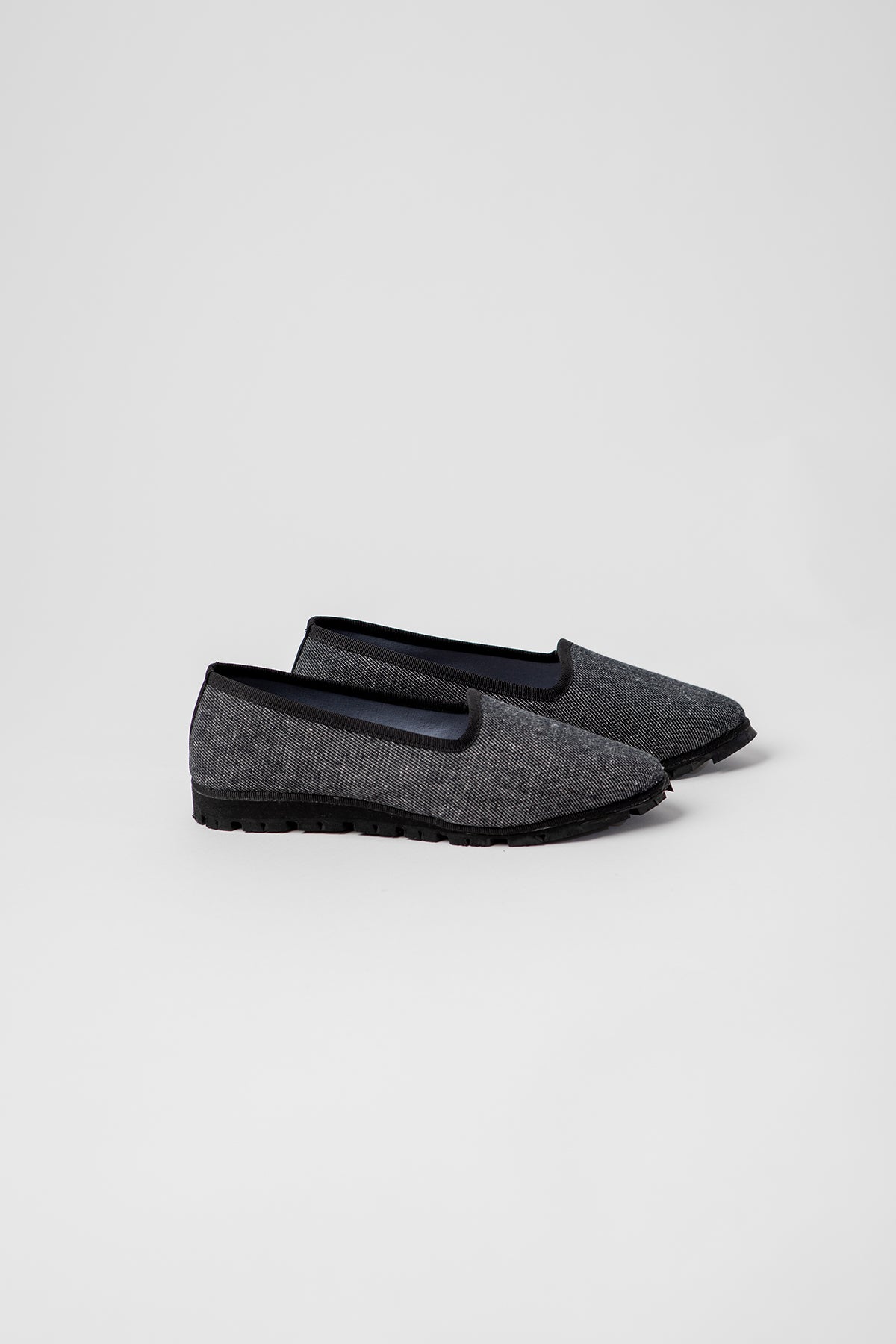 Slippers Denim Negro Plus
