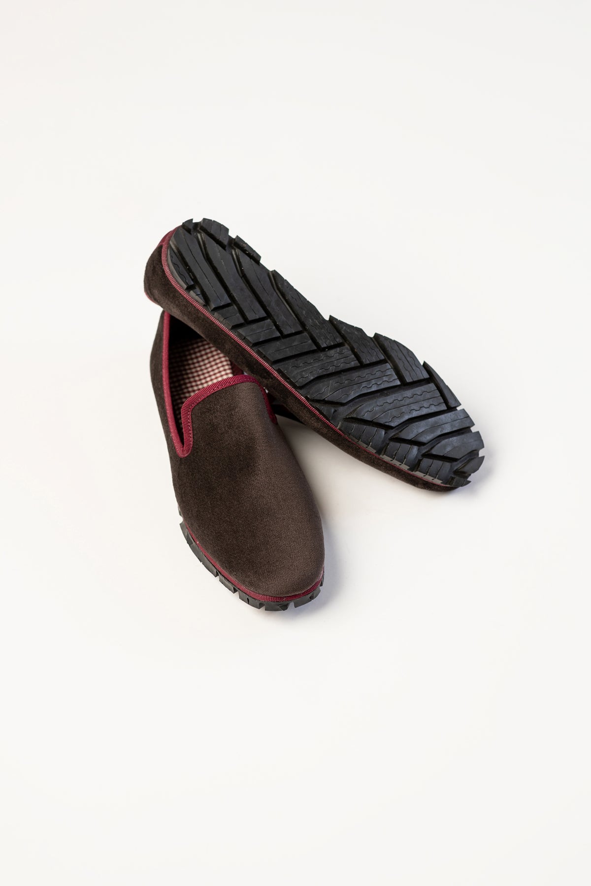 Slippers Rialto Terciopelo Chocolate