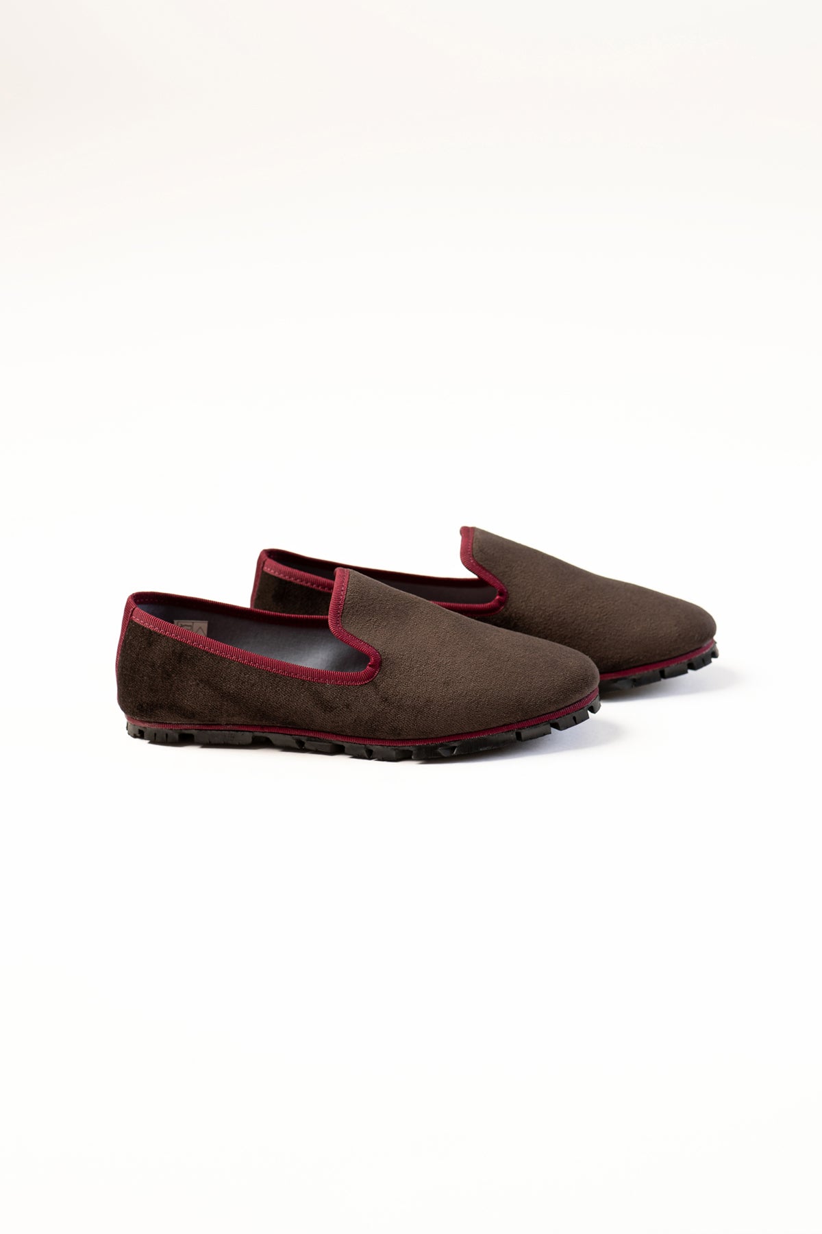 Slippers Rialto Terciopelo Chocolate