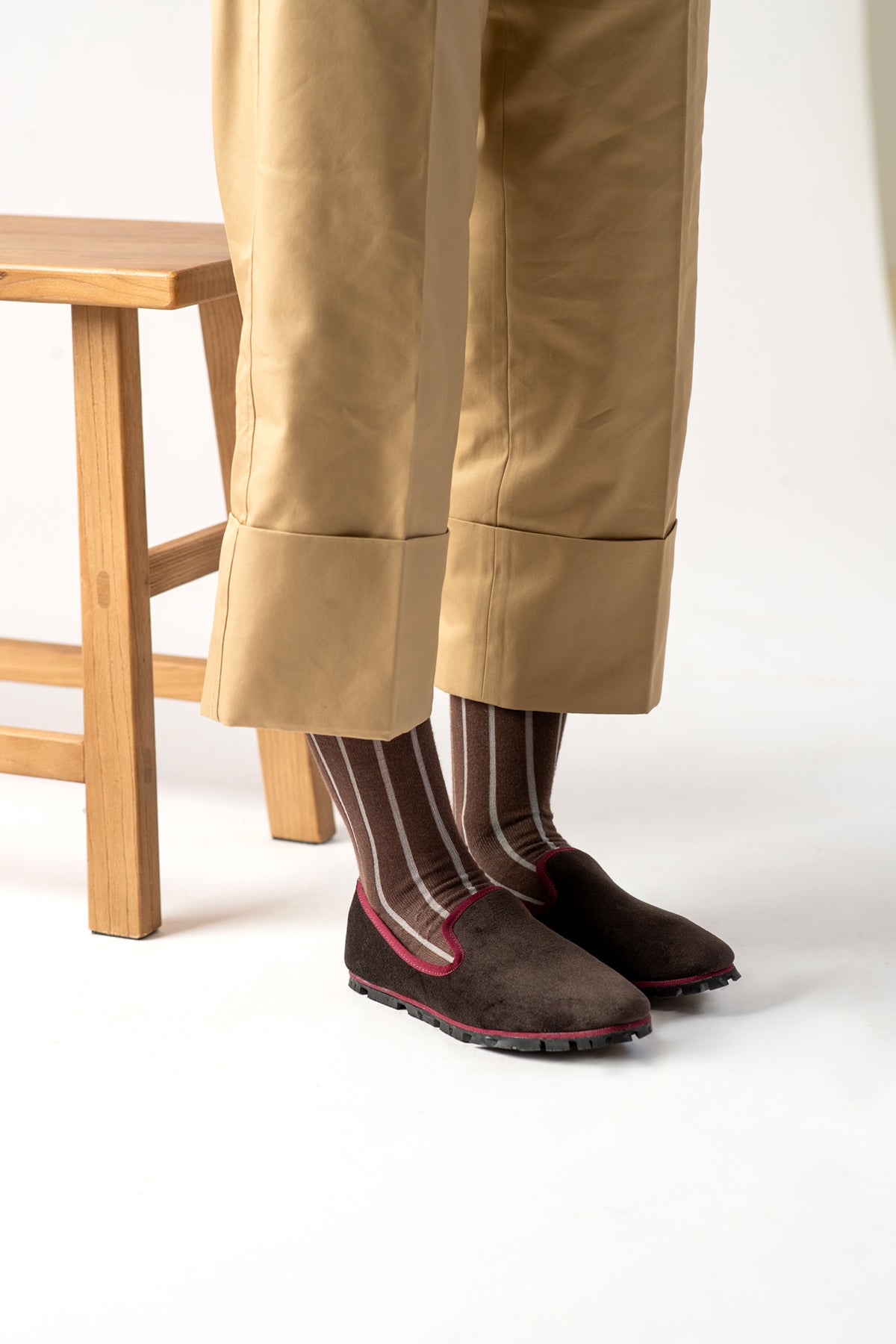 Slippers Rialto Terciopelo Chocolate