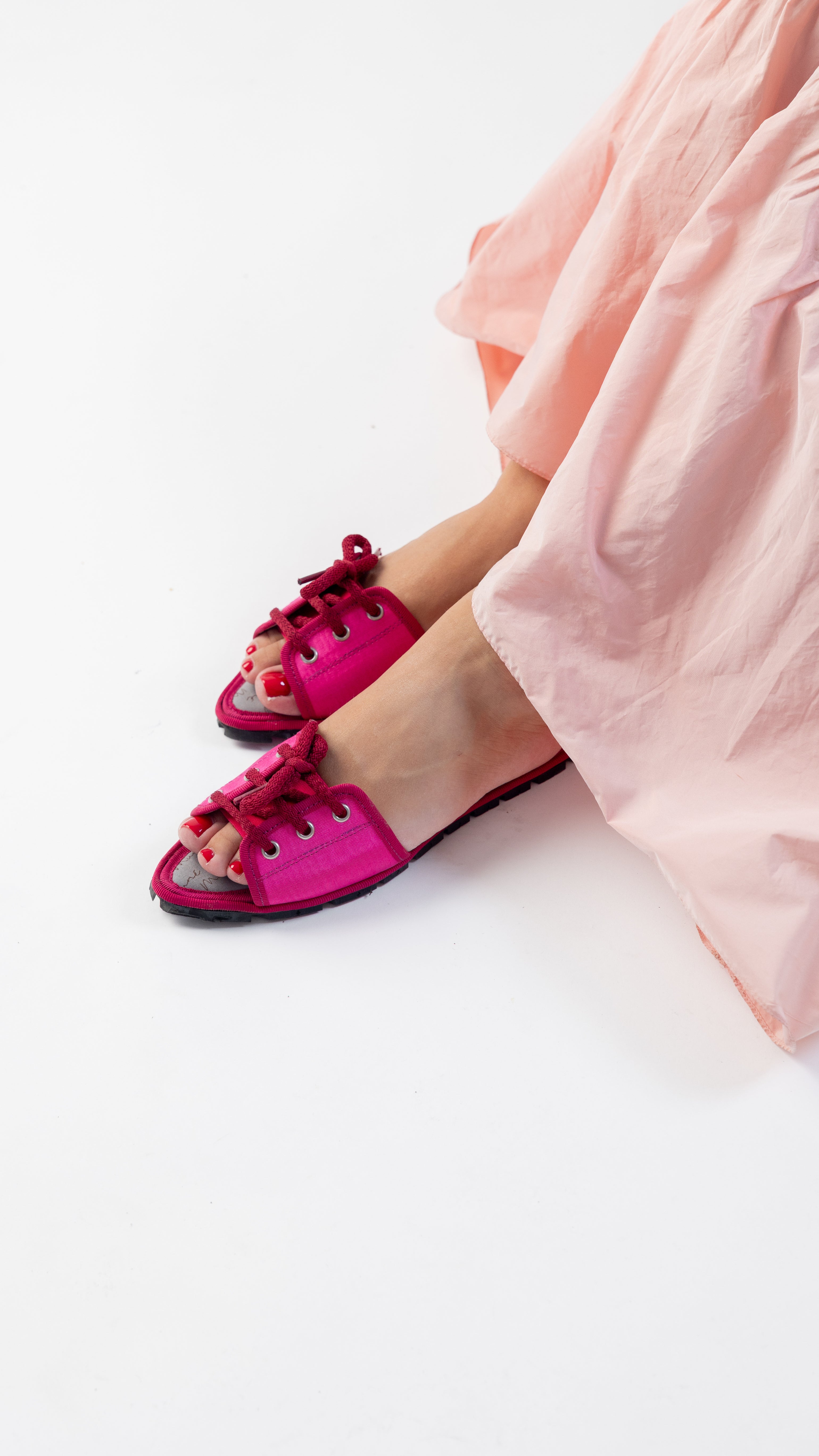 Sandalia Paris Moire Fucsia