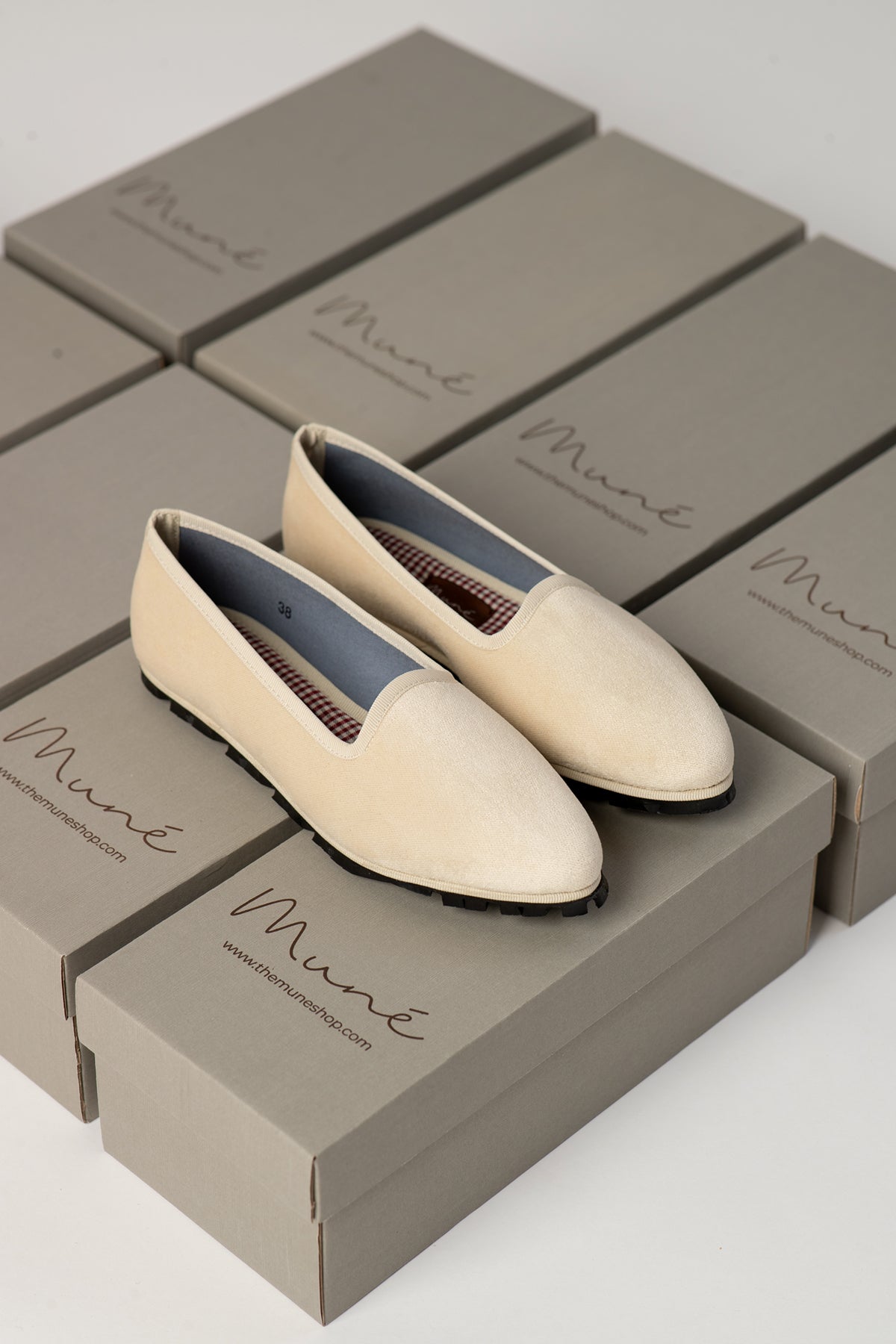 Slippers Terciopelo Marfil