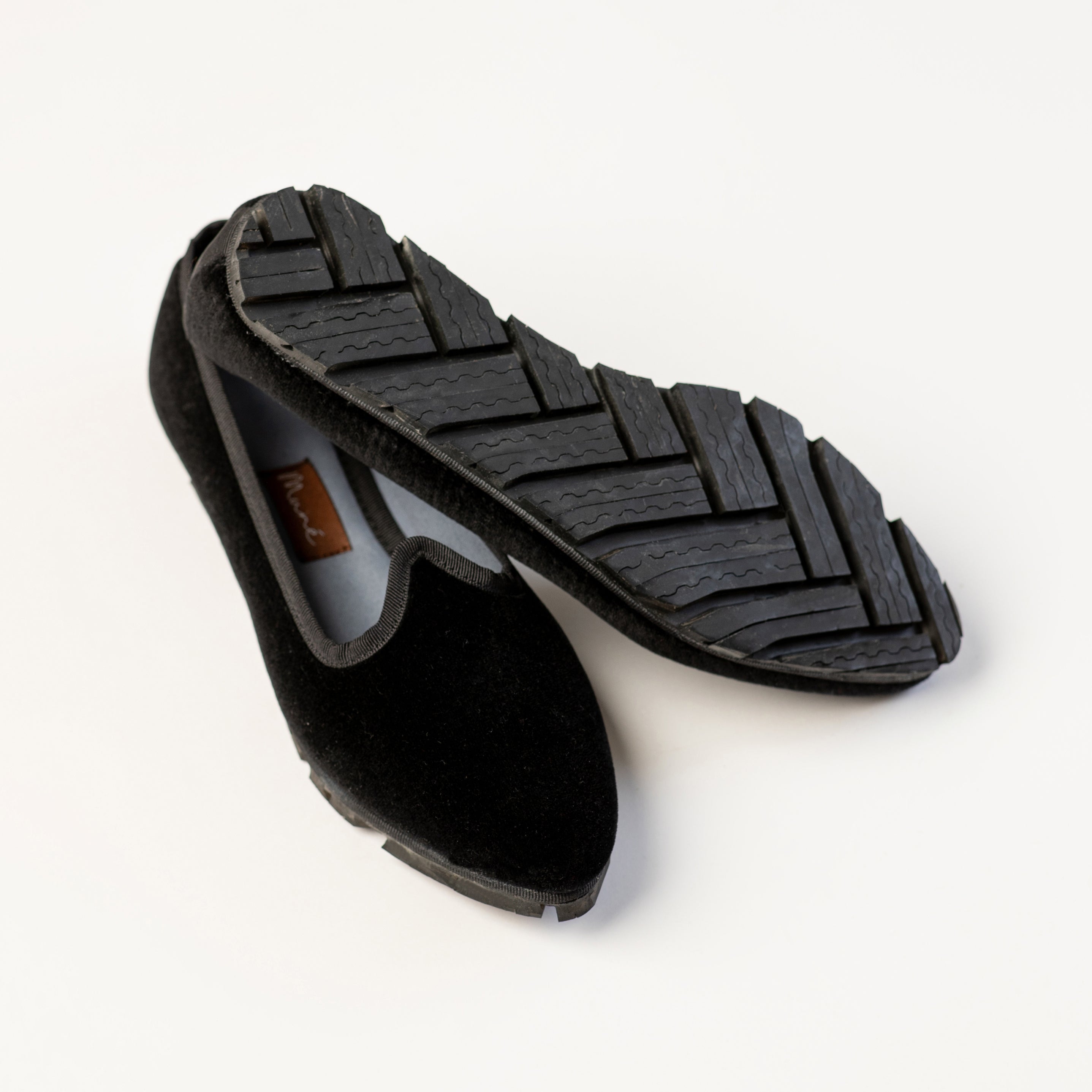 Slippers Pitti Terciopelo Negro