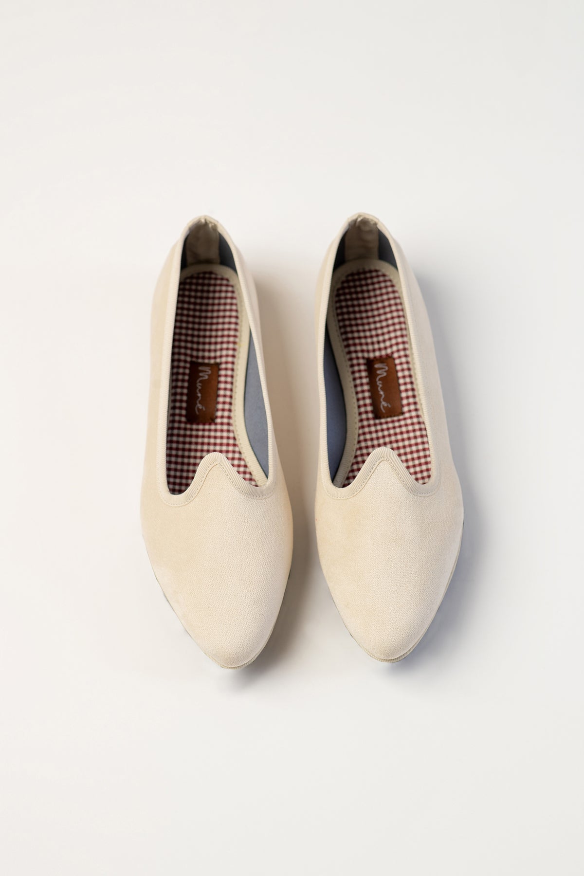 Slippers Pitti Terciopelo Marfil