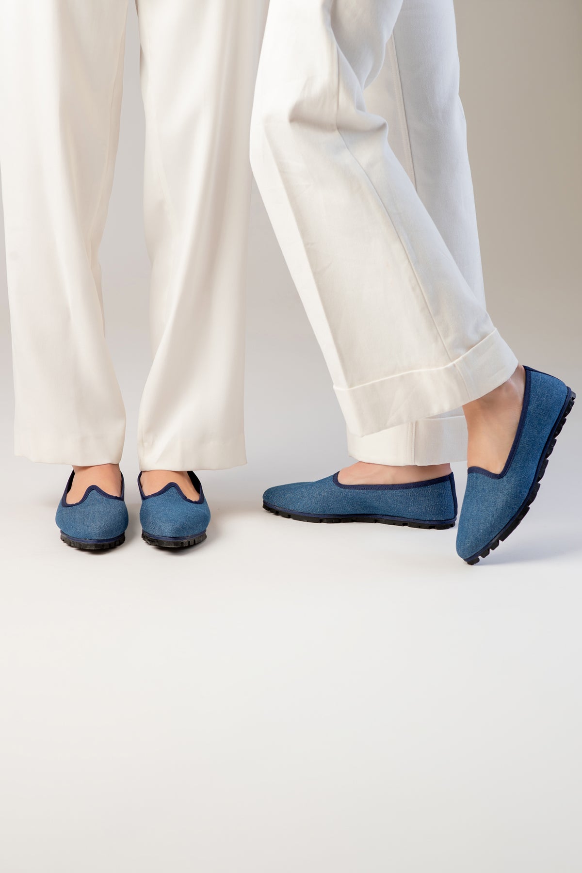 Slippers Denim Azul