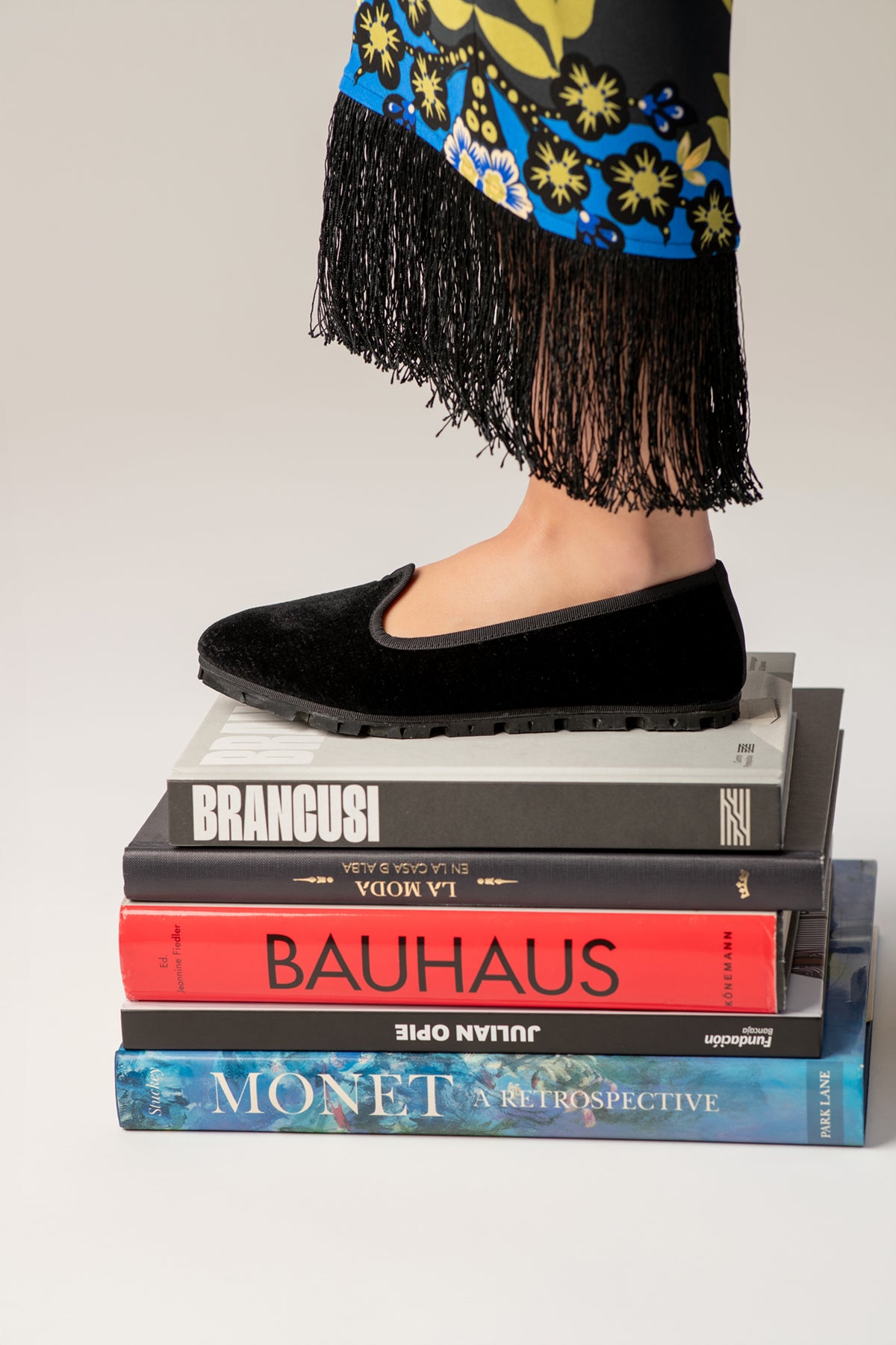 Slippers Pitti Terciopelo Negro