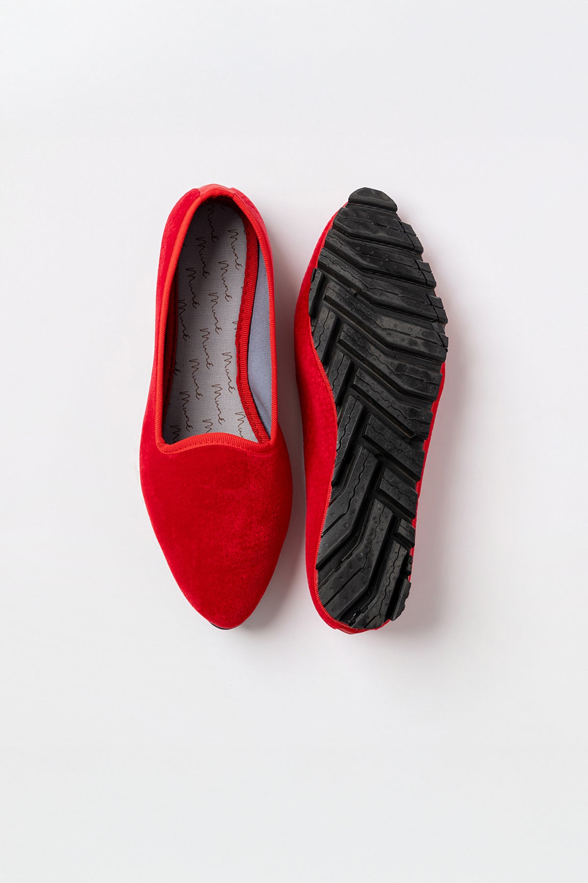 Slippers Terciopelo Rojo