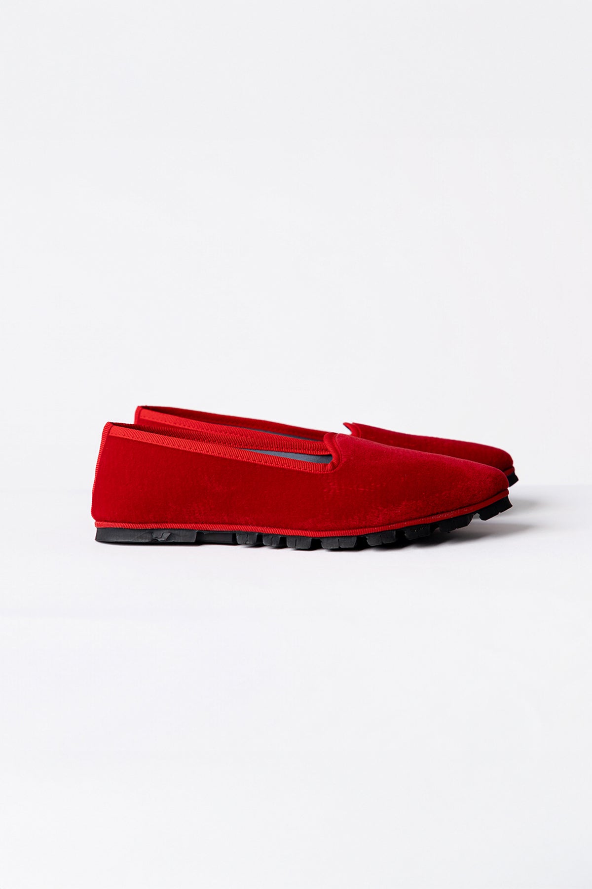 Slippers Terciopelo Rojo