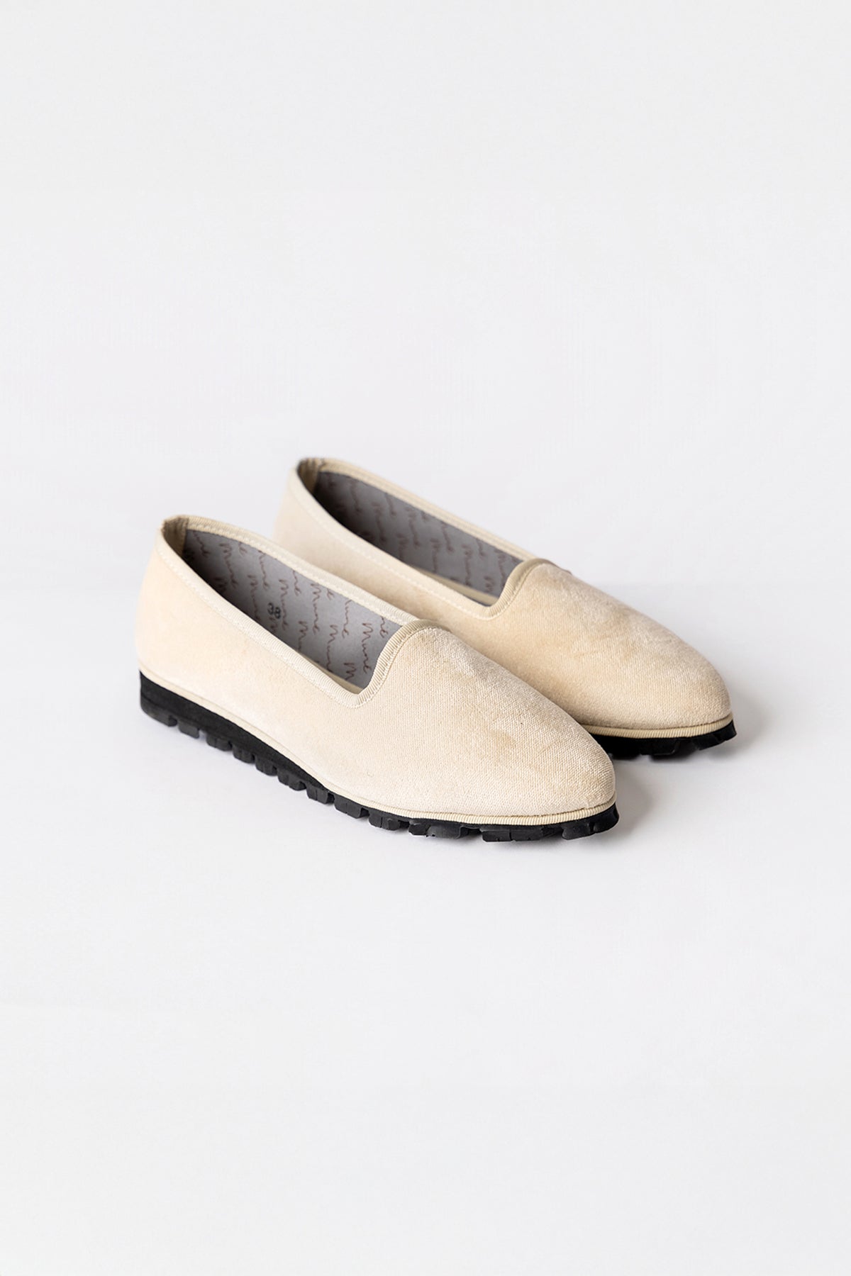 Slippers Terciopelo Marfil Plus