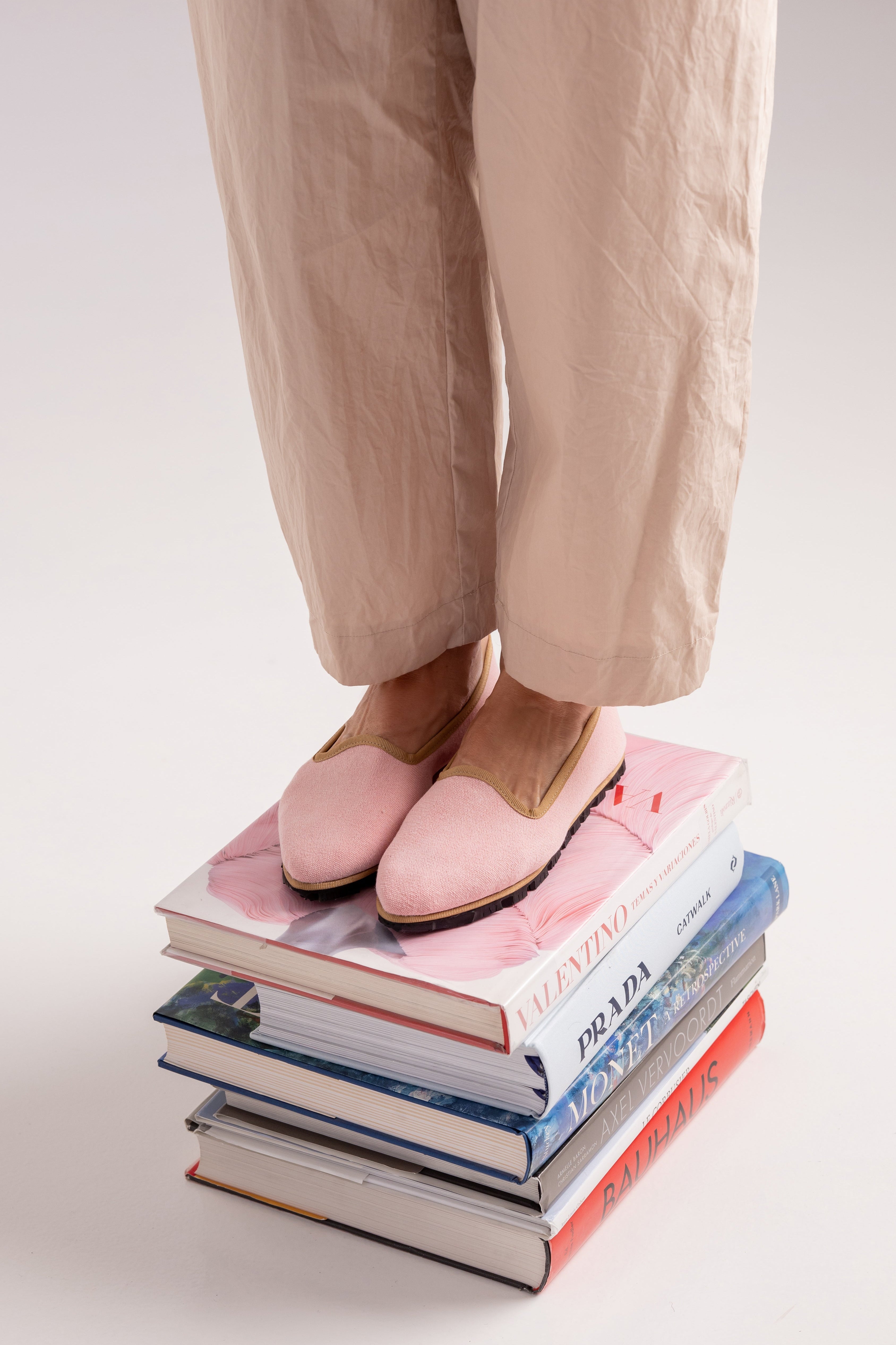Slippers Lona Rosa Plus