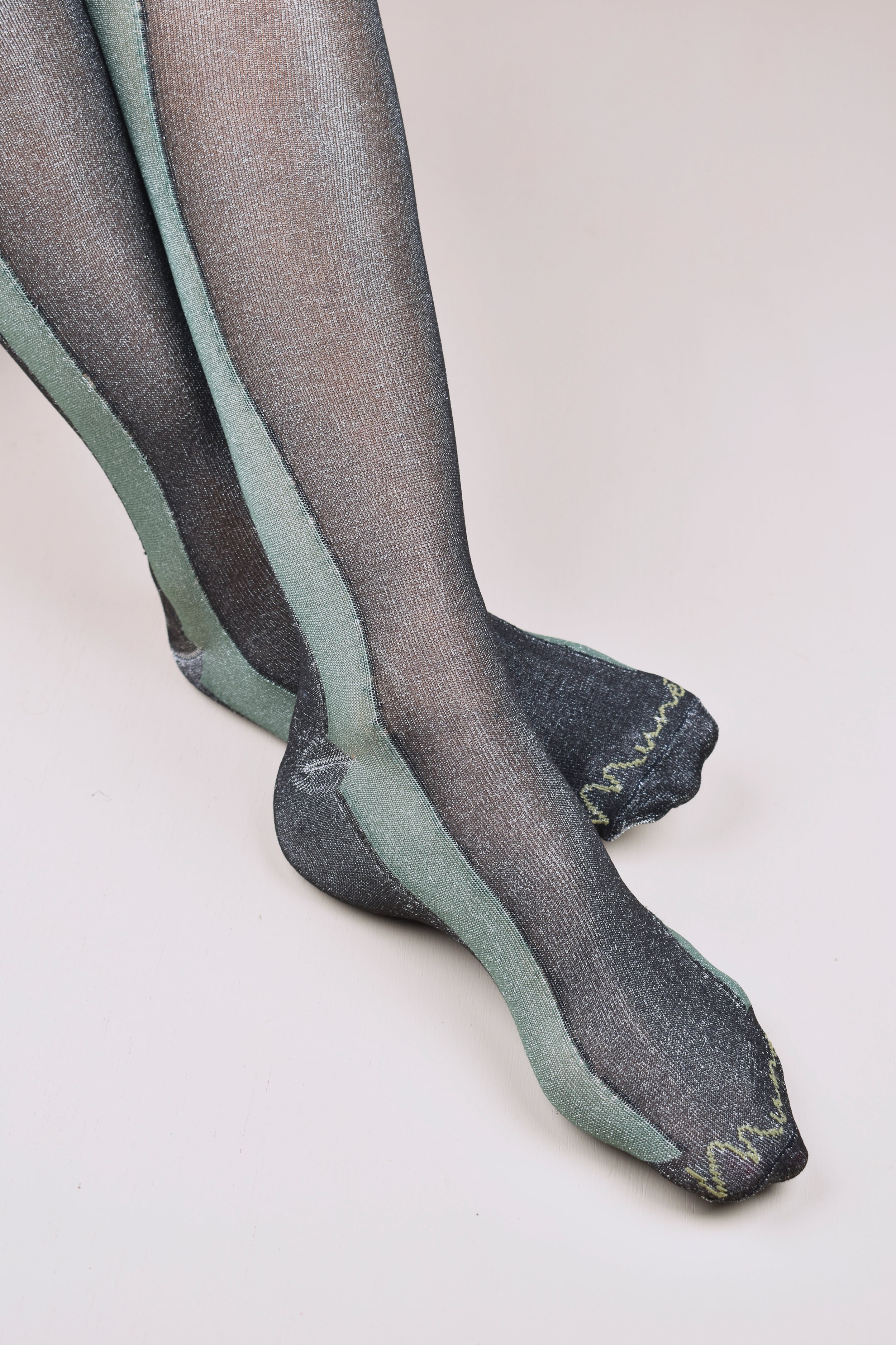 Calcetín Glitter Negro
